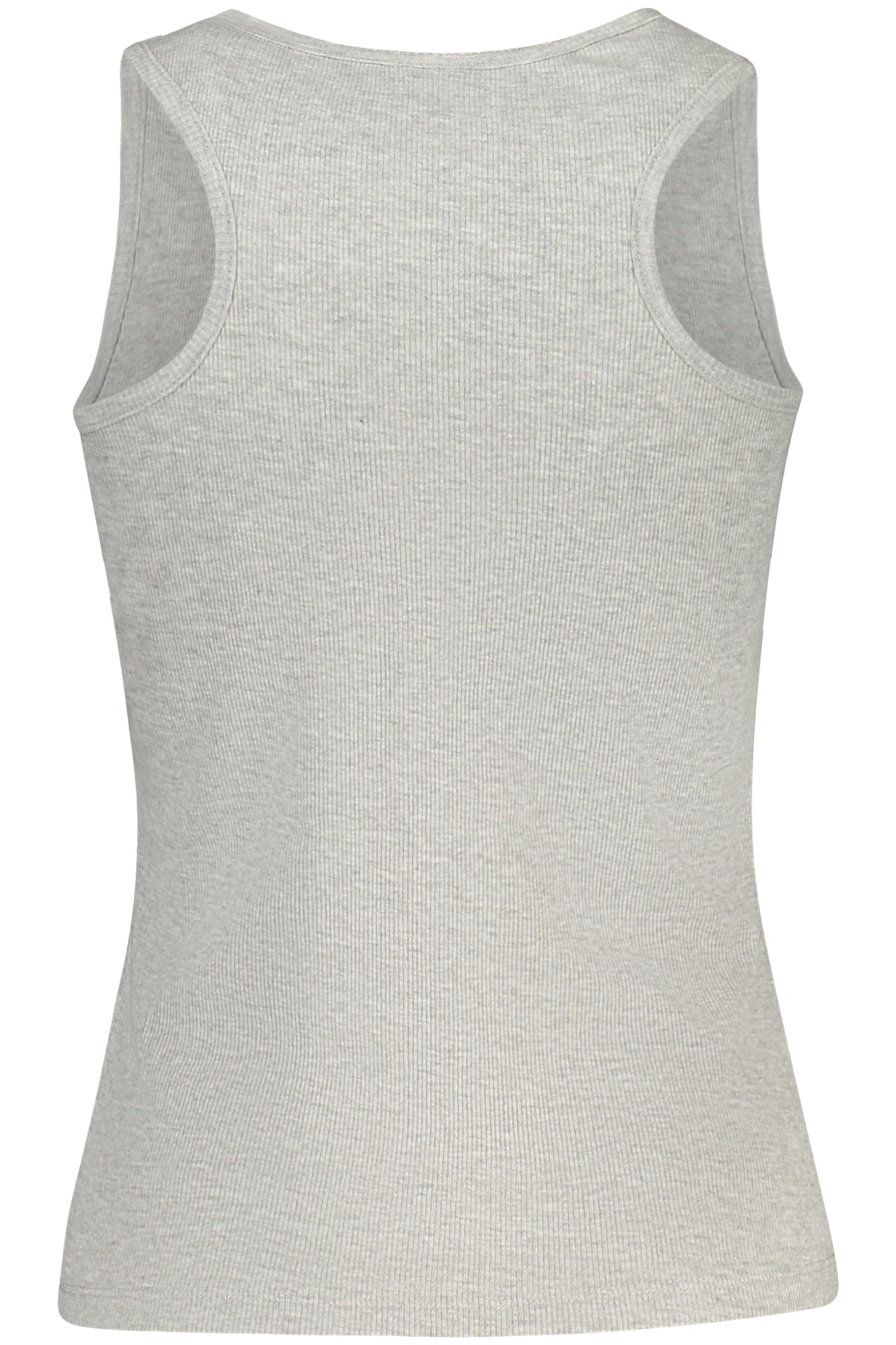 856220_GRGREYME – Stylisches Damen Tanktop Grau mit Logo-Stickerei - Eleganz Pur – Größe: S, M, L, XL – Farbe: Grigio