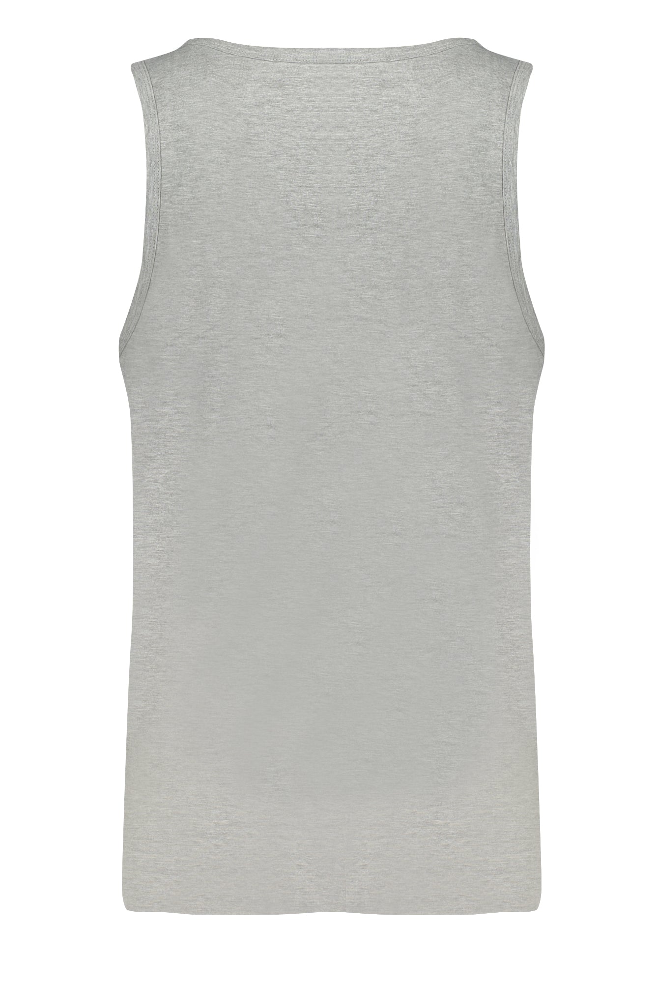 845919_GRGREYM – Stylisches Herren-Tanktop Grau mit Rundhals und Print - Breite Schultern – Größe: M, L, XL – Farbe: Grigio