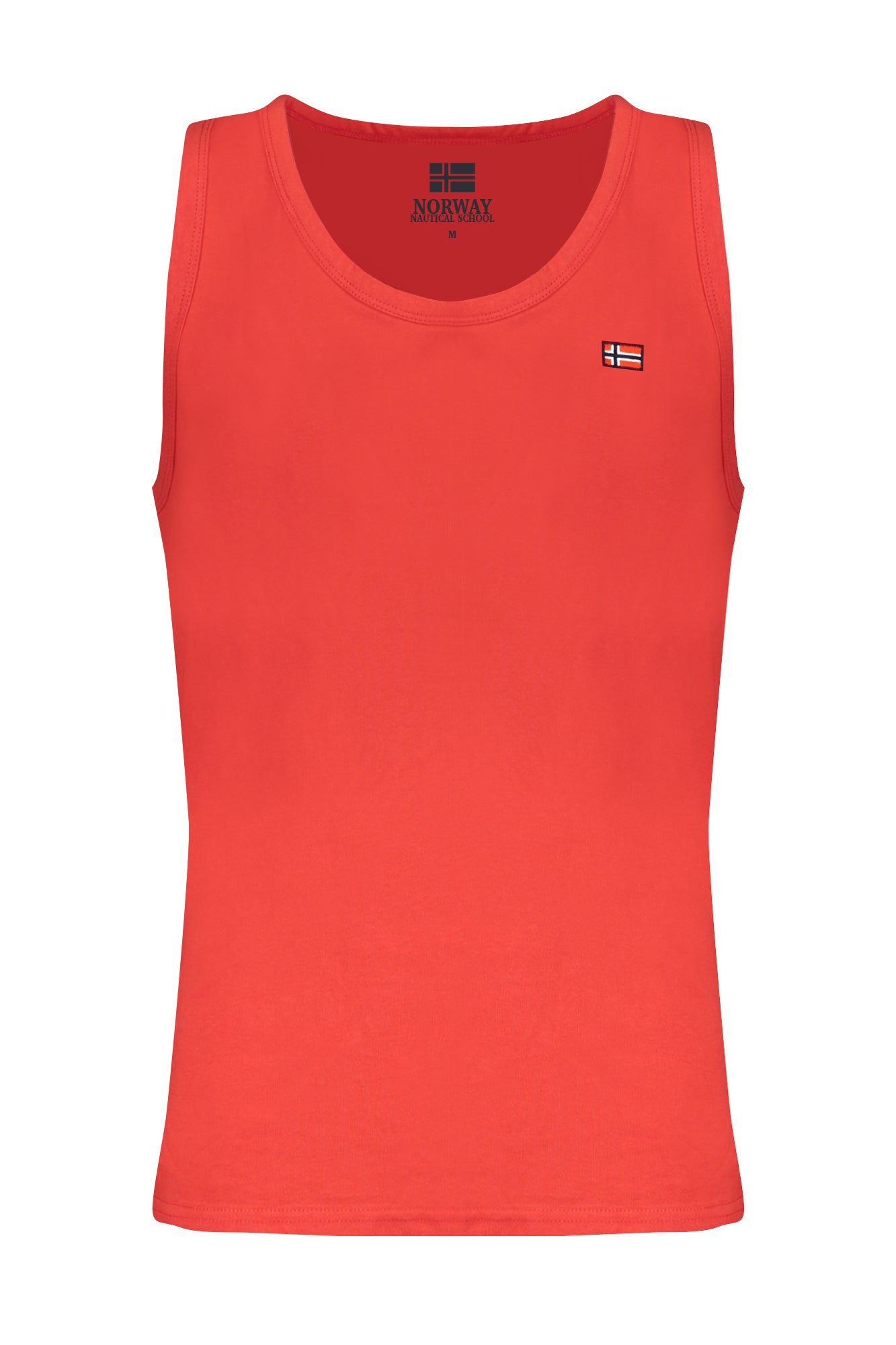 845910_ROREDRACE – Herren Tanktop Rot: Breite Träger & Rundhals mit Stickerei – Größe: M, L, XL, 2XL – Farbe: Rosso