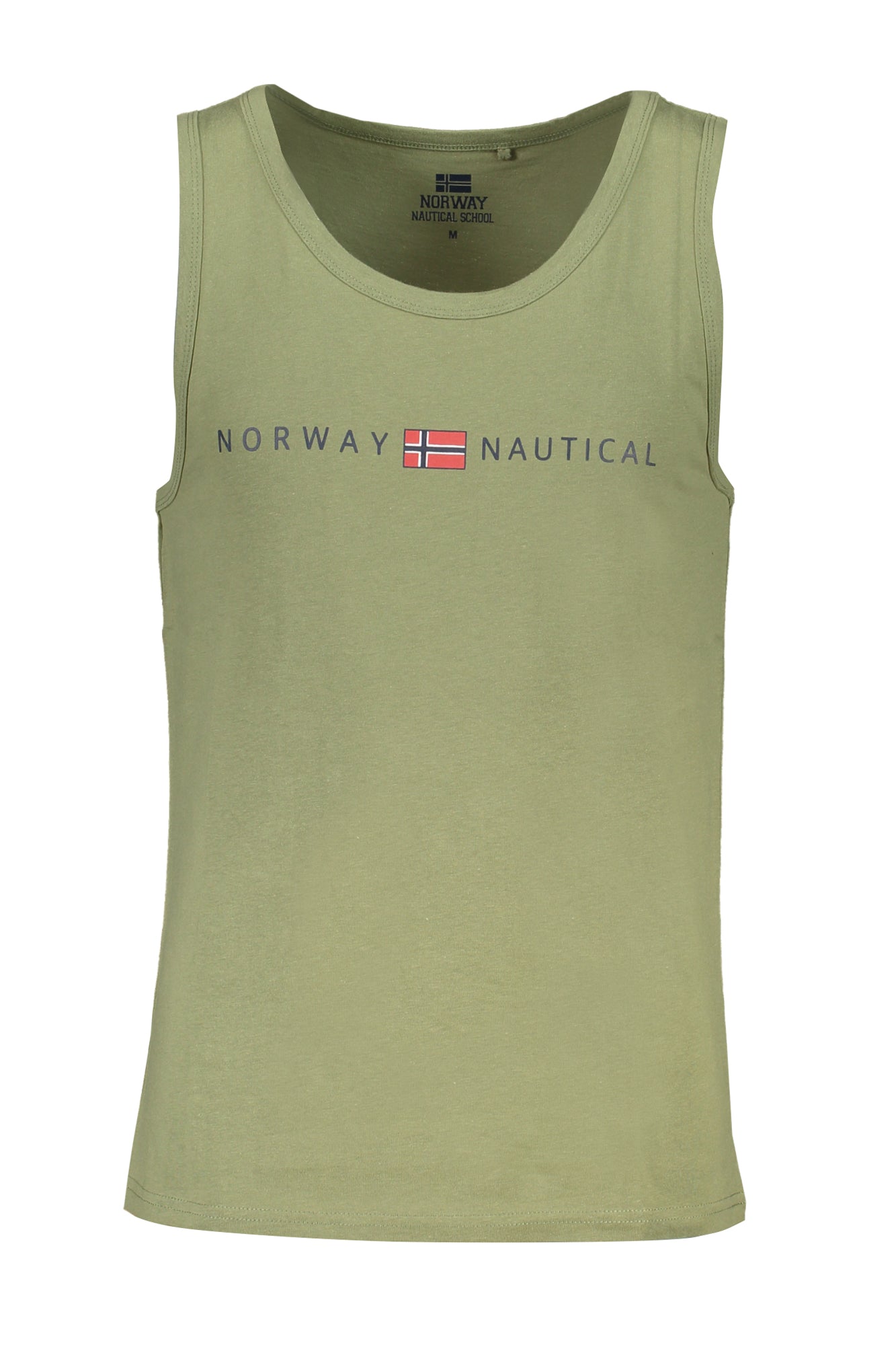 845914_VEMILITY – Grünes Norwegen Tanktop für Herren – Modernes Design mit Druck – Größe: Standard