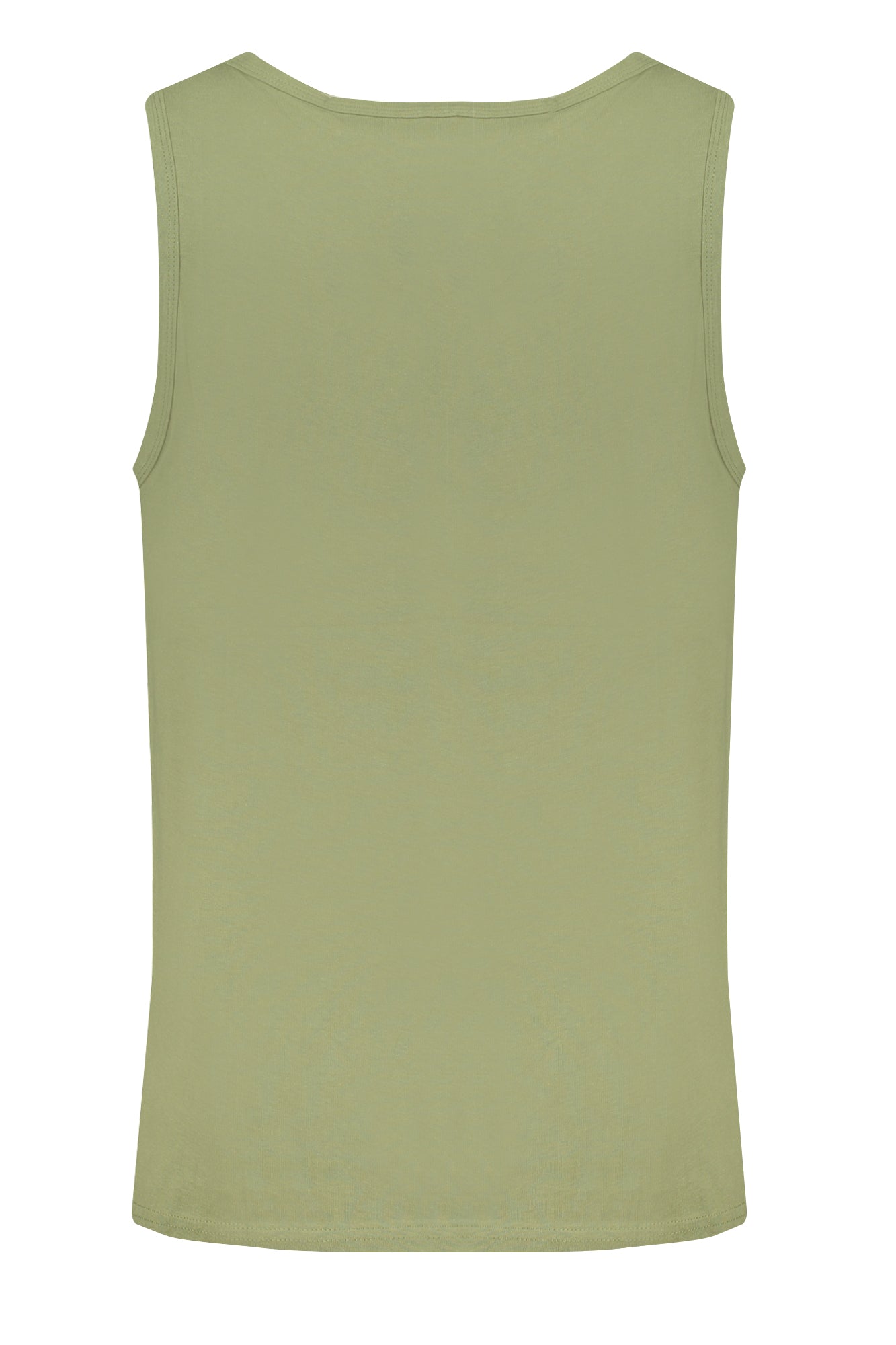 845910_VEMILITY – Grünes Herren-Tanktop mit Stickerei und Rundhals – Eleganter Look – Größe: M, L, XL, 2XL – Farbe: Verde