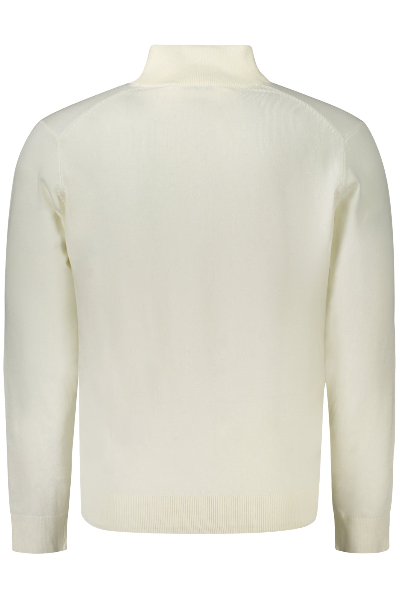 843104_BIECRU – Herren-Cardigan Weiß mit Stickerei und Reißverschluss - Norwegen Style – Größe: XL, 2XL, 3XL, L, M – Farbe: Bianco