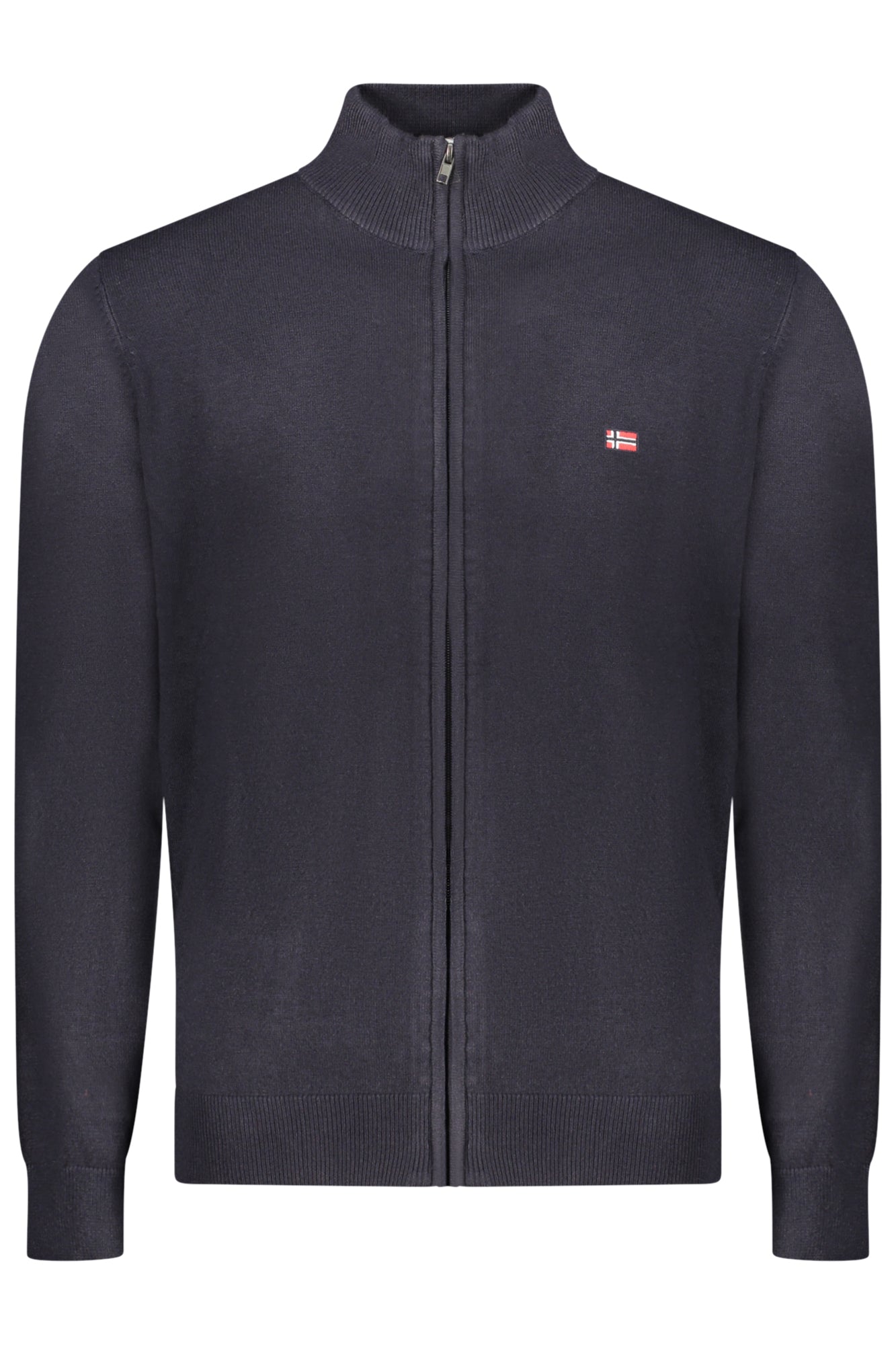 XXX843104_BLNAVY – Herrenstrickjacke in Blau - Norwegischer Langarm-Cardigan mit Reißverschluss – Größe: S, M, L, XL, 2XL, 3XL – Farbe: Blu