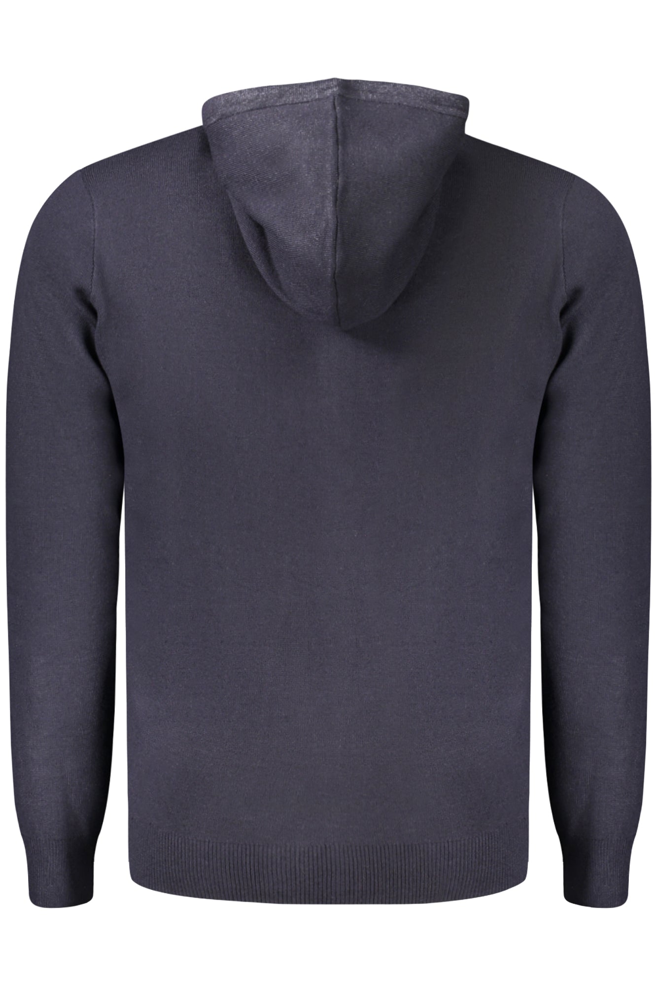 843105_BLNAVY – Vintage Herren-Kapuzenstrickjacke in Blau mit Reißverschluss – Größe: M, L, XL, 2XL, 3XL – Farbe: Blu