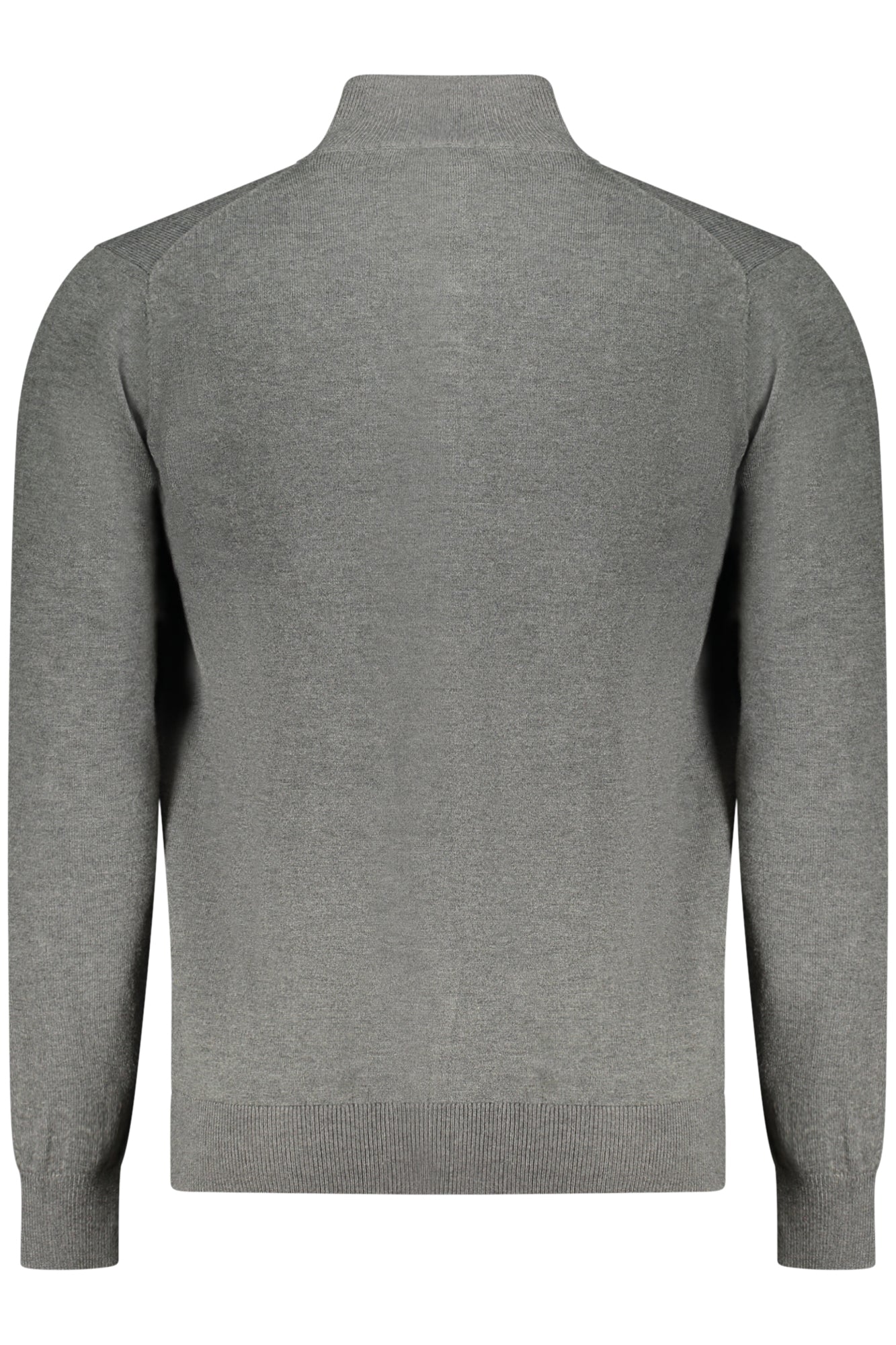 XXX843104_GRGREYME – Grauer Herren-Cardigan mit Reißverschluss und Stickerei - Norwegen 1963 – Größe: S, M, L, XL, 2XL, 3XL – Farbe: Grigio