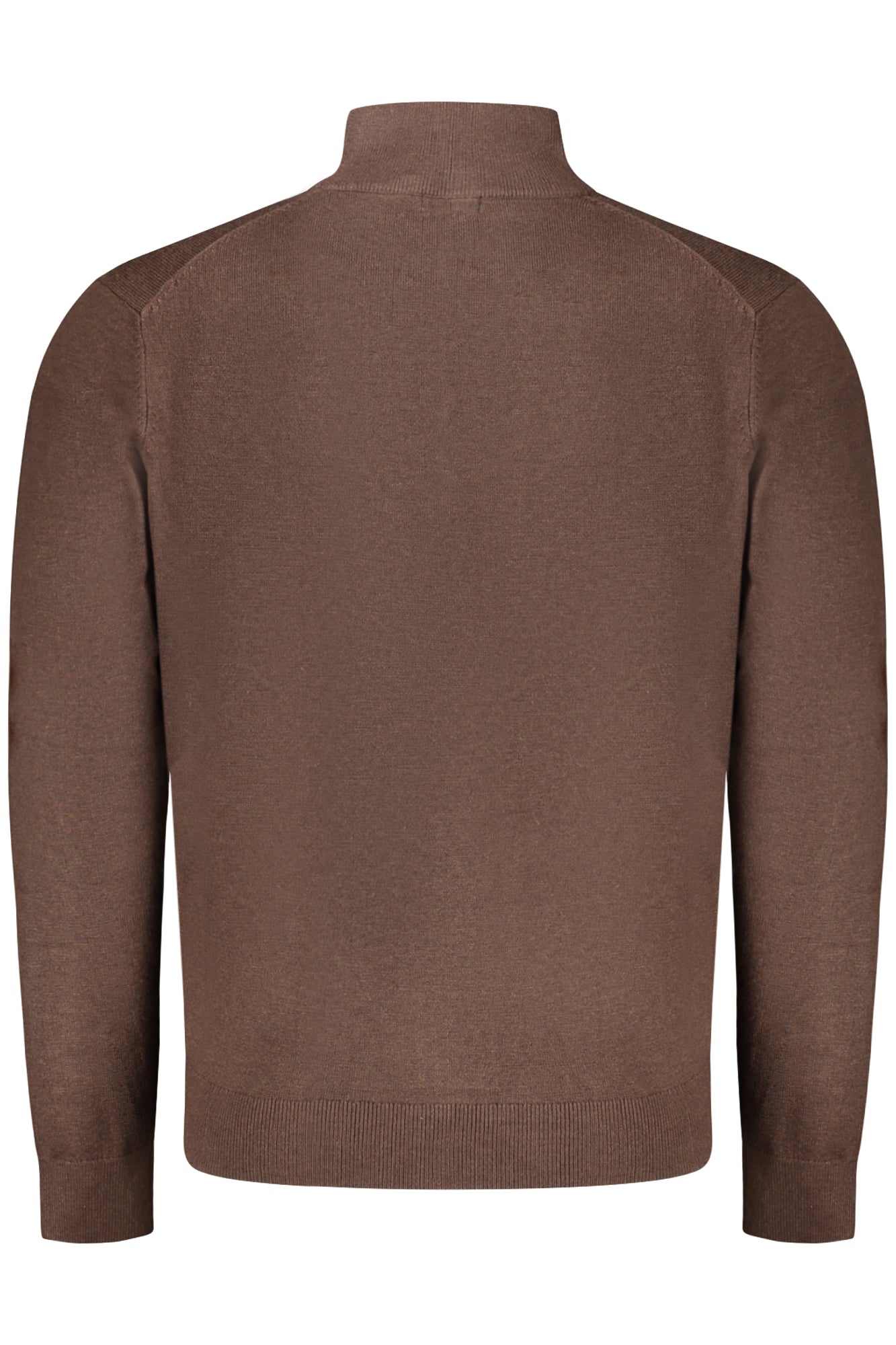 843104_MAFALCON – Herren-Cardigan Braun: Langarm, Reißverschluss & Stickerei. – Größe: M, L, XL, 2XL, 3XL – Farbe: Marrone