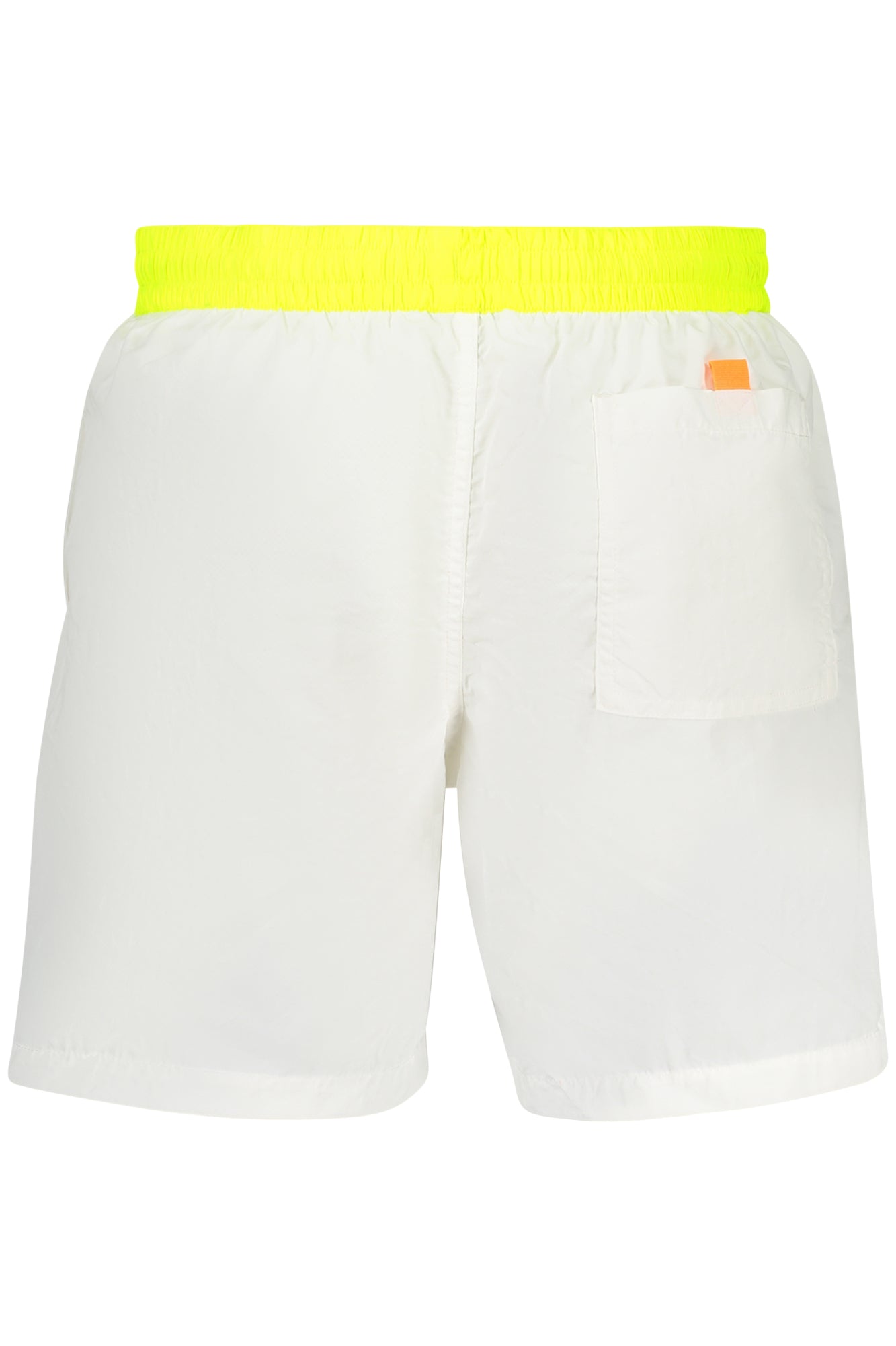 858311_BIWHITE – Weiße Badeboxer für Herren mit Taschen & Kordelzug - Stilvolle Akzente – Größe: S, M, L, XL, 2XL, 3XL – Farbe: Bianco