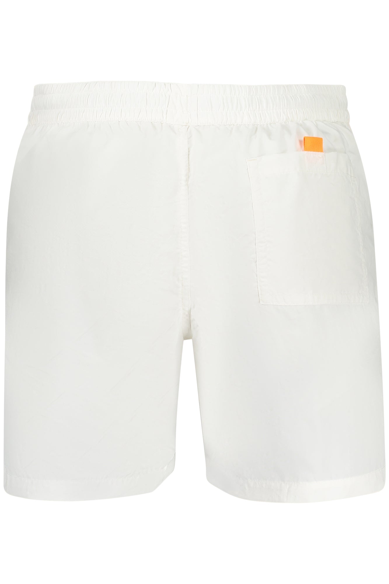 858310_BIWHITE – Herrenweiße Badeshorts mit Kontrastdetails und elastischem Bund – Größe: S, M, L, XL, 2XL, 3XL – Farbe: Bianco