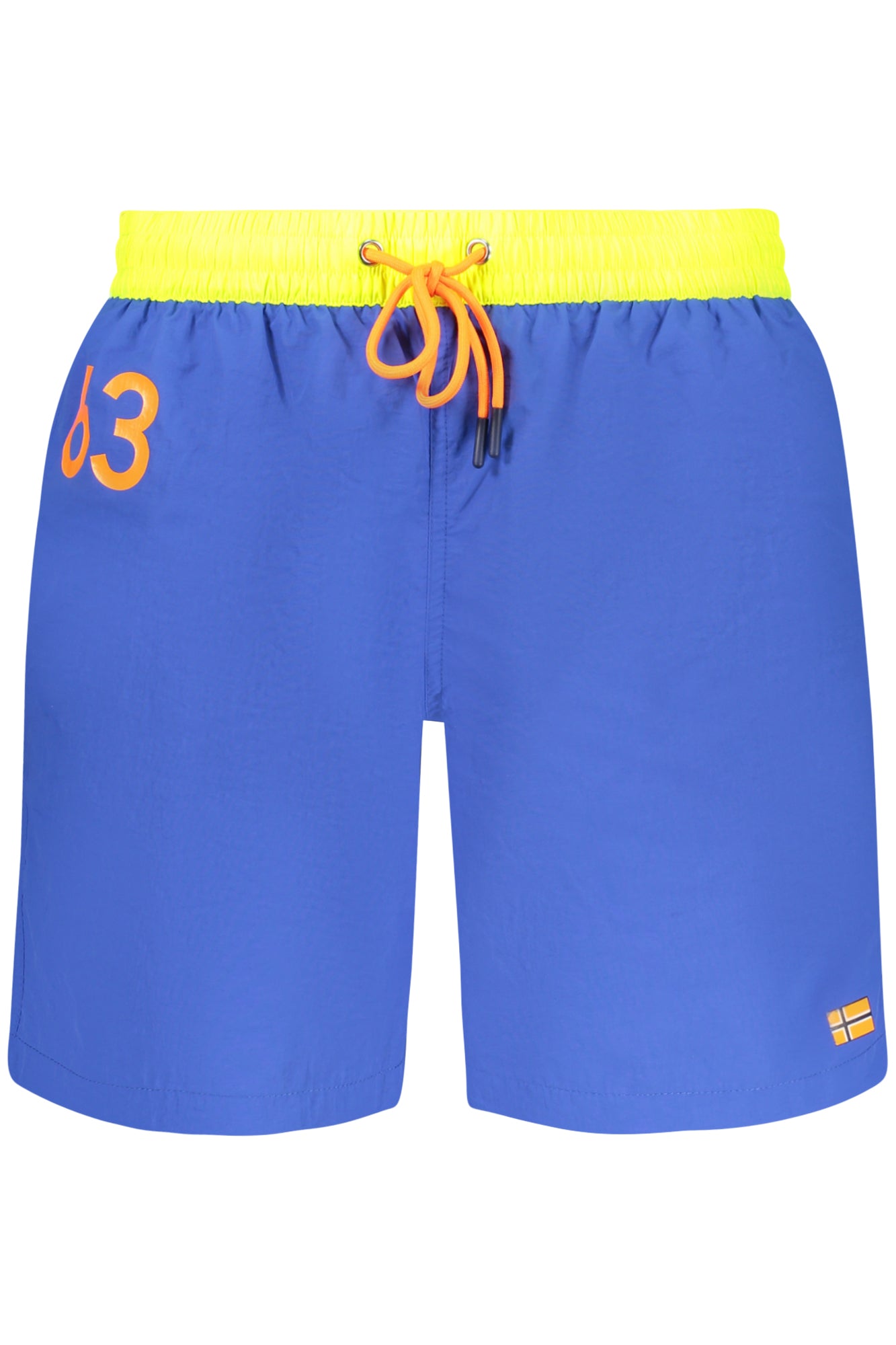 858311_BLBLUETT – Blauer Herren-Badeboxer mit Innenslip und Kordelzug, Norwegen-Look – Größe: S, M, L, XL, 2XL, 3XL – Farbe: Blu