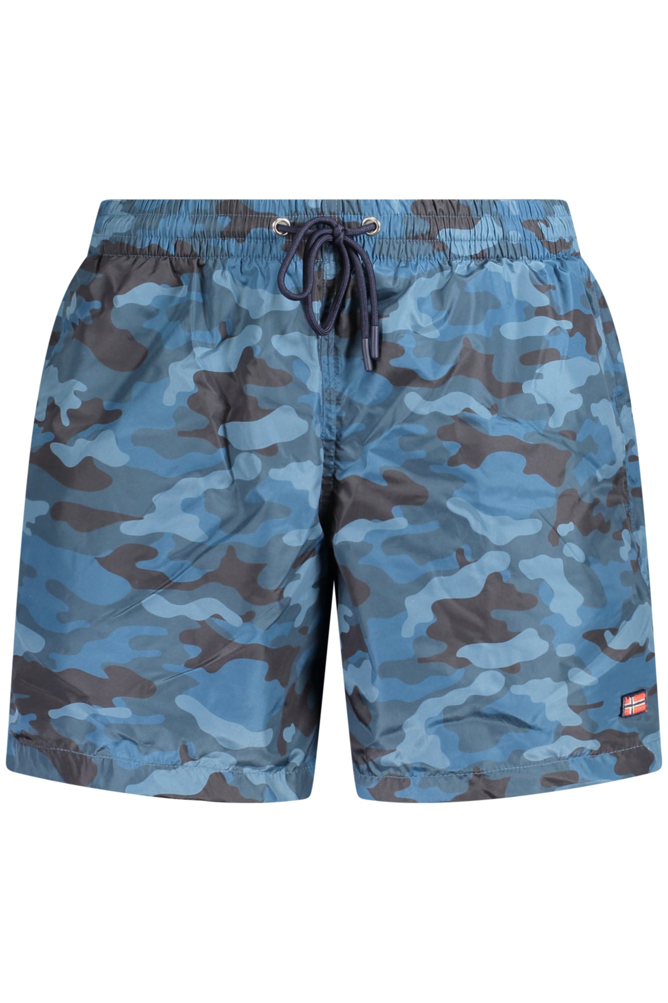 858330_BLNAVY – Herren Badehose Blau - Gemustert, Komfort mit Taschen und Kordelzug – Größe: S, M, L, XL, 2XL, 3XL – Farbe: Blu