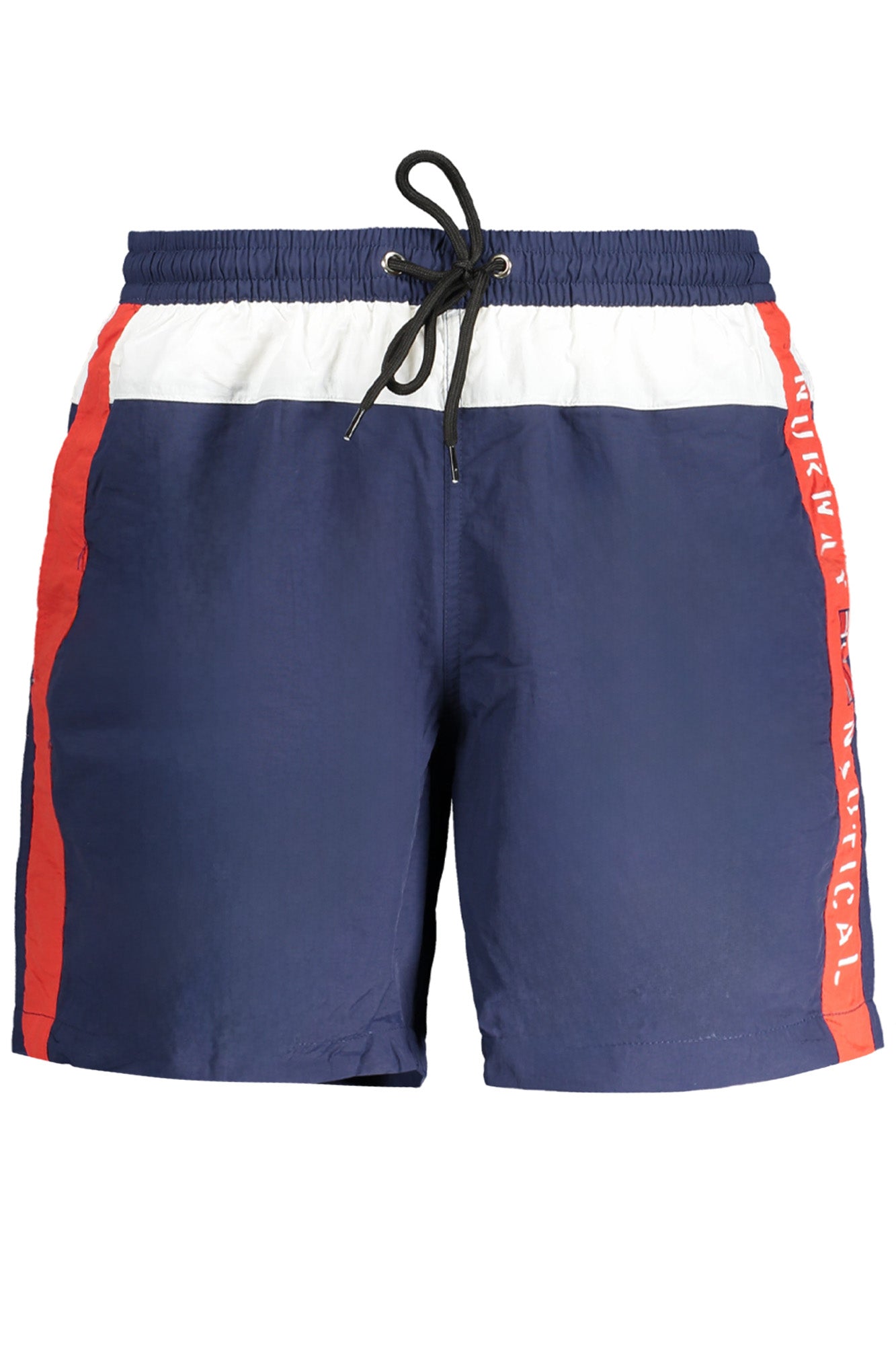 848306_BLBLU – Herren Bade-Boxershorts Blau mit Taschen & Kontrastdetails – Größe: M, L, XL, 2XL – Farbe: Blu