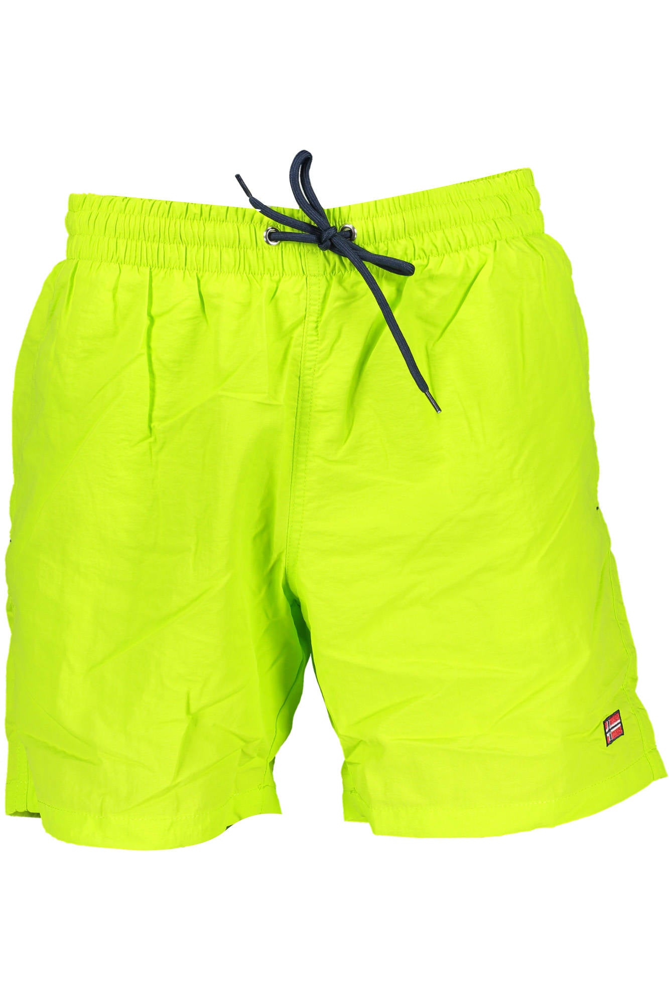 838301_GIALLO_ACIDO – Herren Badeboxer Gelb mit Kordelzug und Netzslip – Retro-Look – Größe: L, XL, 2XL – Farbe: Giallo