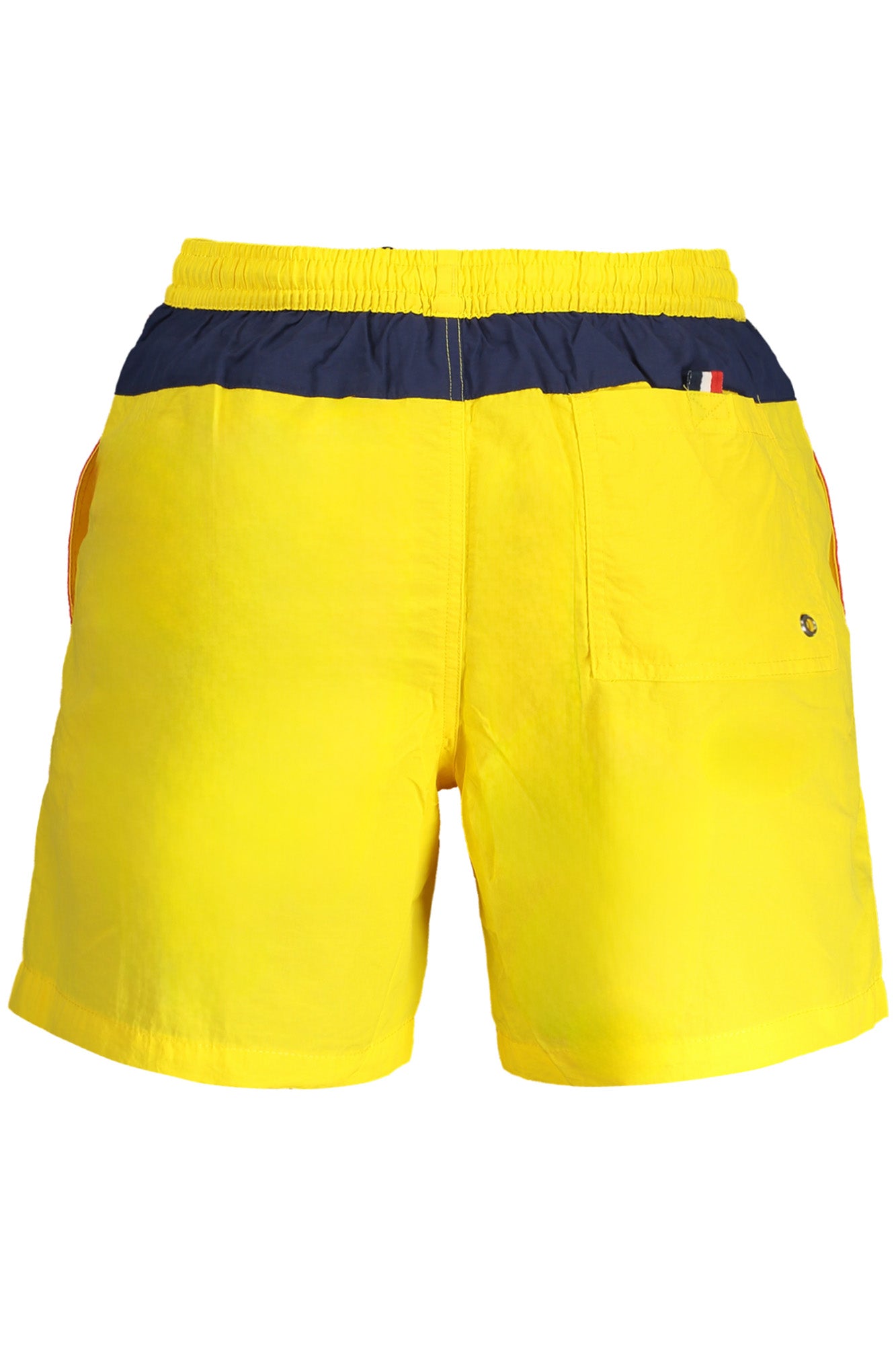 848306_GIYELLOW – Entdecke Herren Bade-Boxershorts in Gelb mit Kontrasten und Taschen – Größe: M, L, XL, 2XL – Farbe: Giallo