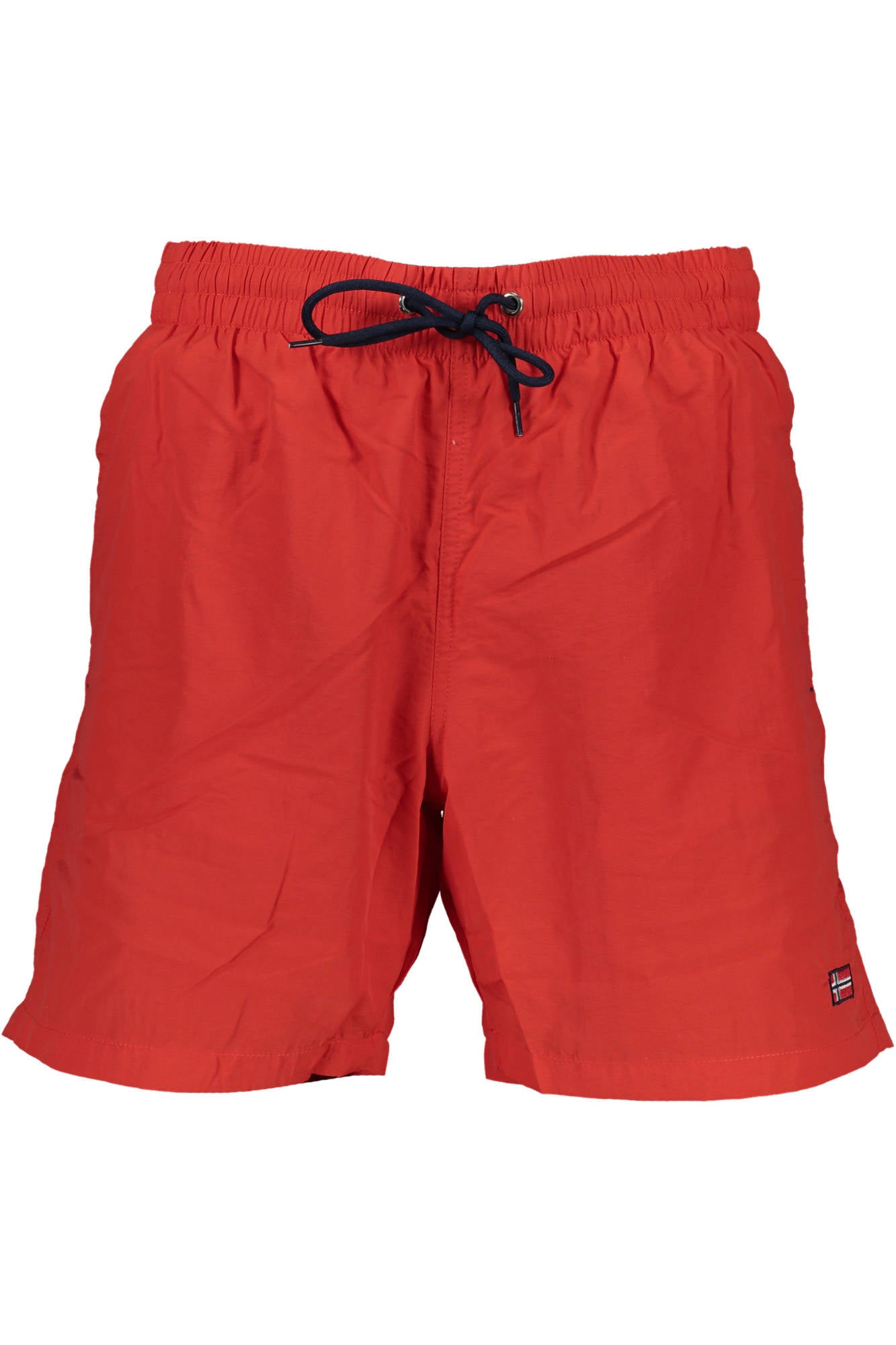 838301_ROSSO_RED-RACE – Stylische rote Herren-Badeshorts mit Taschen & elastischem Bund – Größe: M, L, XL, 2XL – Farbe: Rosso