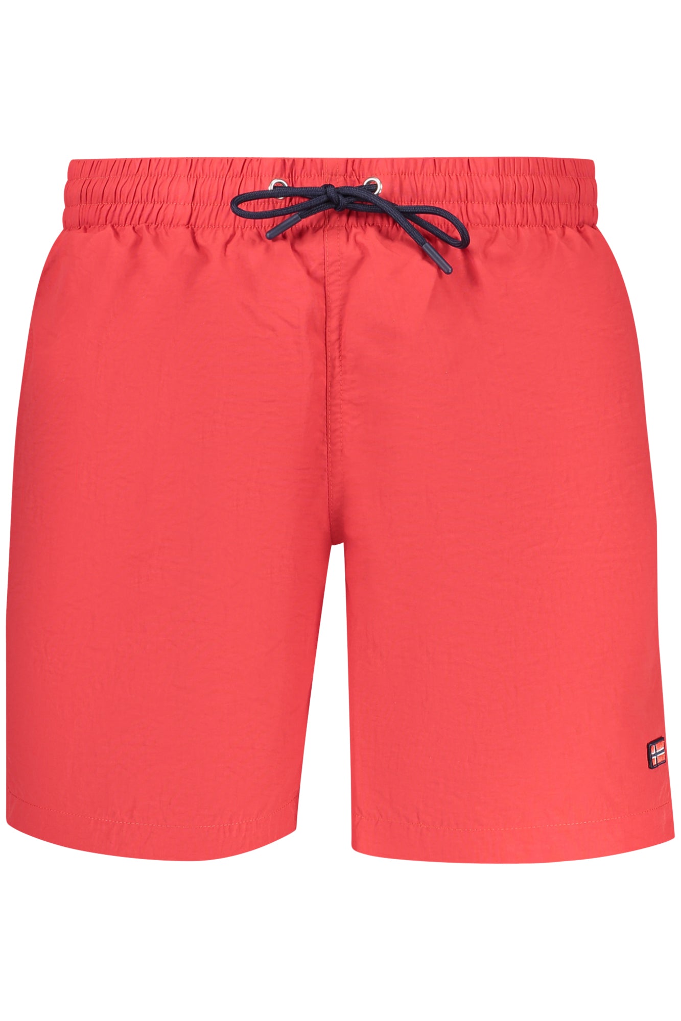 838301_ROBITTER – Stylische rote Herren-Badeshorts mit elastischem Bund und Taschen – Größe: S, M, L, XL, 2XL, 3XL – Farbe: Rosso