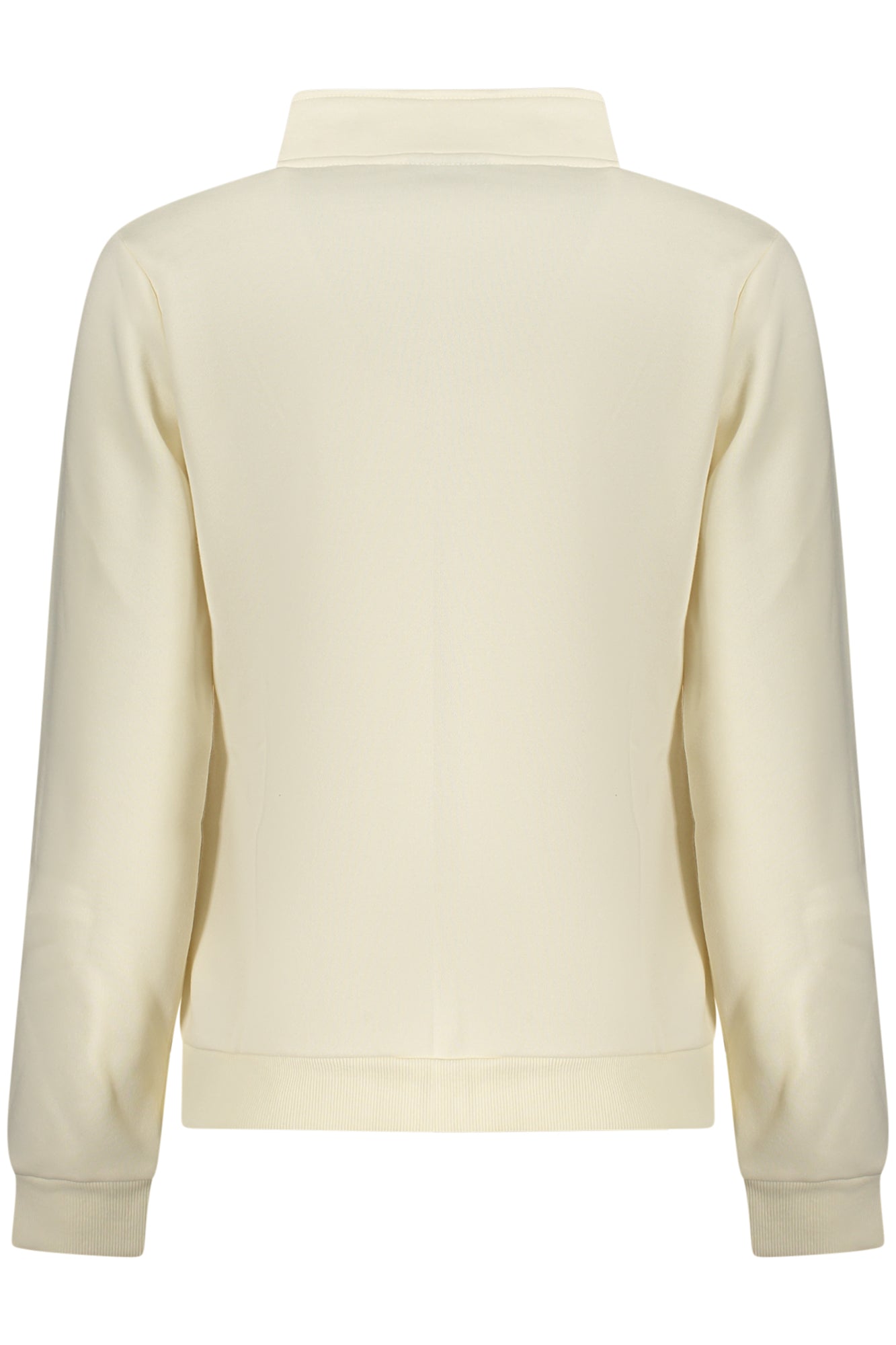 859001_BIOFFWHI – Gefüttertes Damen Sweatshirt Weiß mit Reißverschluss und Applikation – Größe: S, M, L, XL, 2XL – Farbe: Bianco