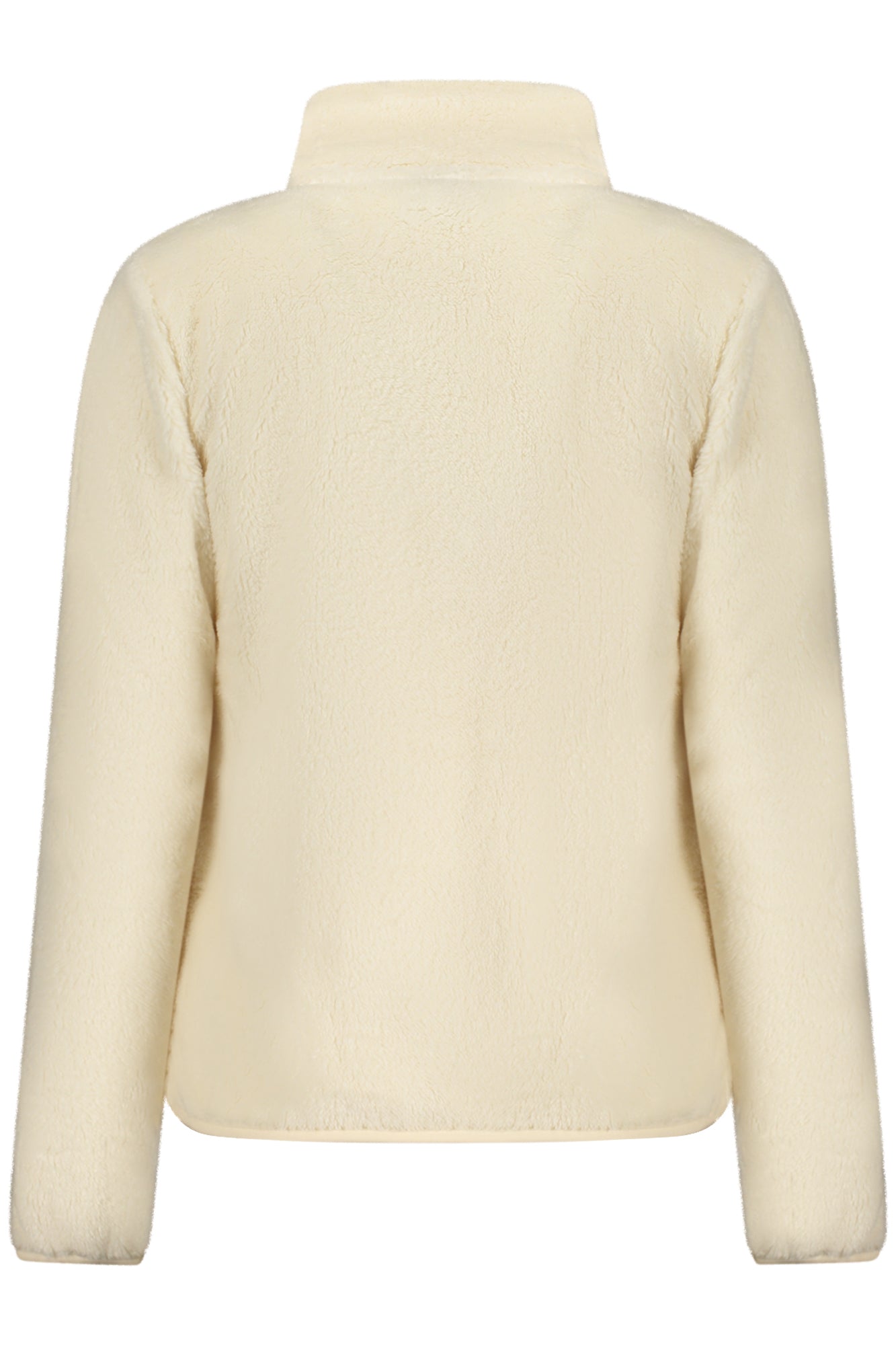 849909_BIOFFWHI – Damen Fleece Langarm-Sweatshirt mit Reißverschluss und Taschen – Größe: S, M, L, XL, 2XL – Farbe: Bianco