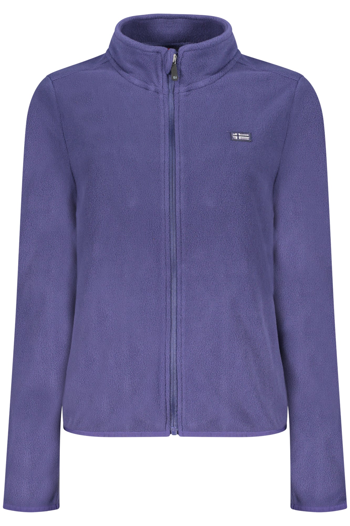 849905_BLBLUIRI – Damen-Fleecepullover Blau: Sweatshirt mit Reißverschluss & Applikation – Größe: S, M, L, XL, 2XL – Farbe: Blu