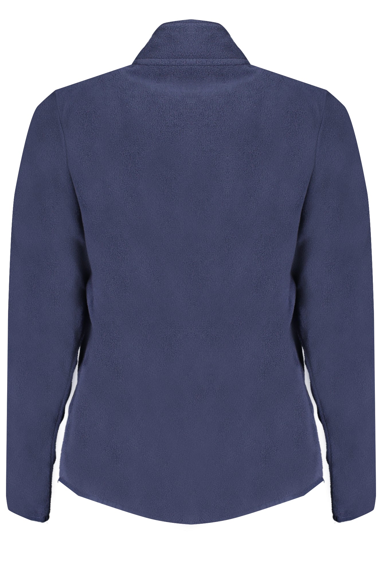 849905_BLNAVY – Damen-Sweatshirt: Blaues Fleece mit Reißverschluss und Applikation – Größe: S, M, L, XL – Farbe: Blu