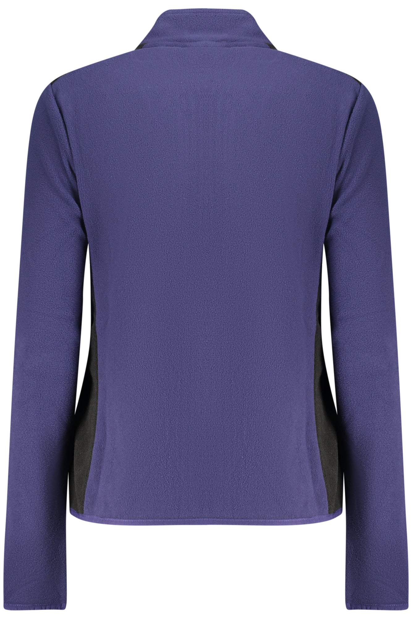 849910_BLIRISBL – Damen Fleece-Sweatshirt Blau mit Reißverschluss und Kontrastdetails – Größe: S, M, L, XL, 2XL – Farbe: Blu