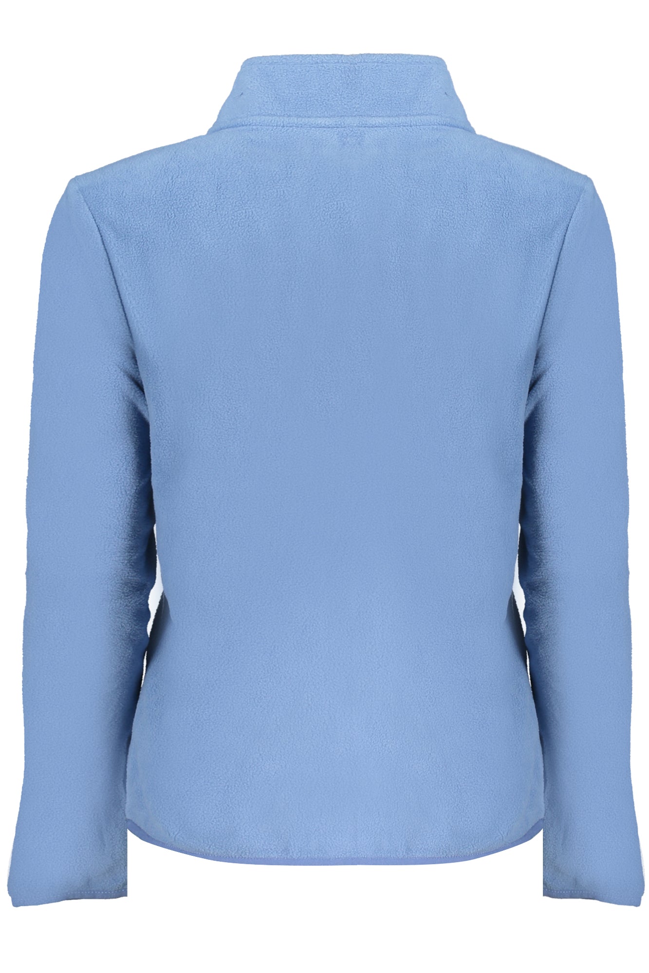 849905_BLWALE – Damen-Fleece-Sweatshirt Blau mit Reißverschluss und Applikation – Größe: S, M, L, XL – Farbe: Blu
