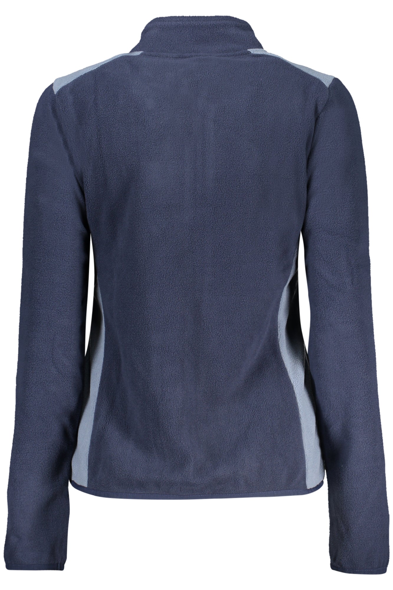 849910_BLNAVY – Damen Fleecejacke Blau mit Reißverschluss und Kontrastdetails – Größe: S, M, L, XL, 2XL – Farbe: Blu