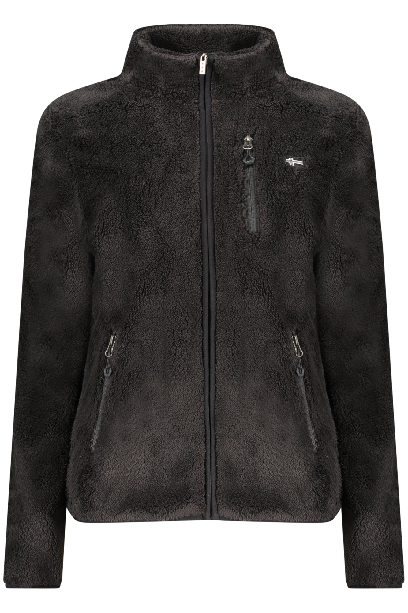 849909_NEBLACK – Damen Langarm-Sweatshirt Schwarz: Kuschelig & Praktisch mit Taschen – Größe: S, M, L, XL, 2XL – Farbe: Nero