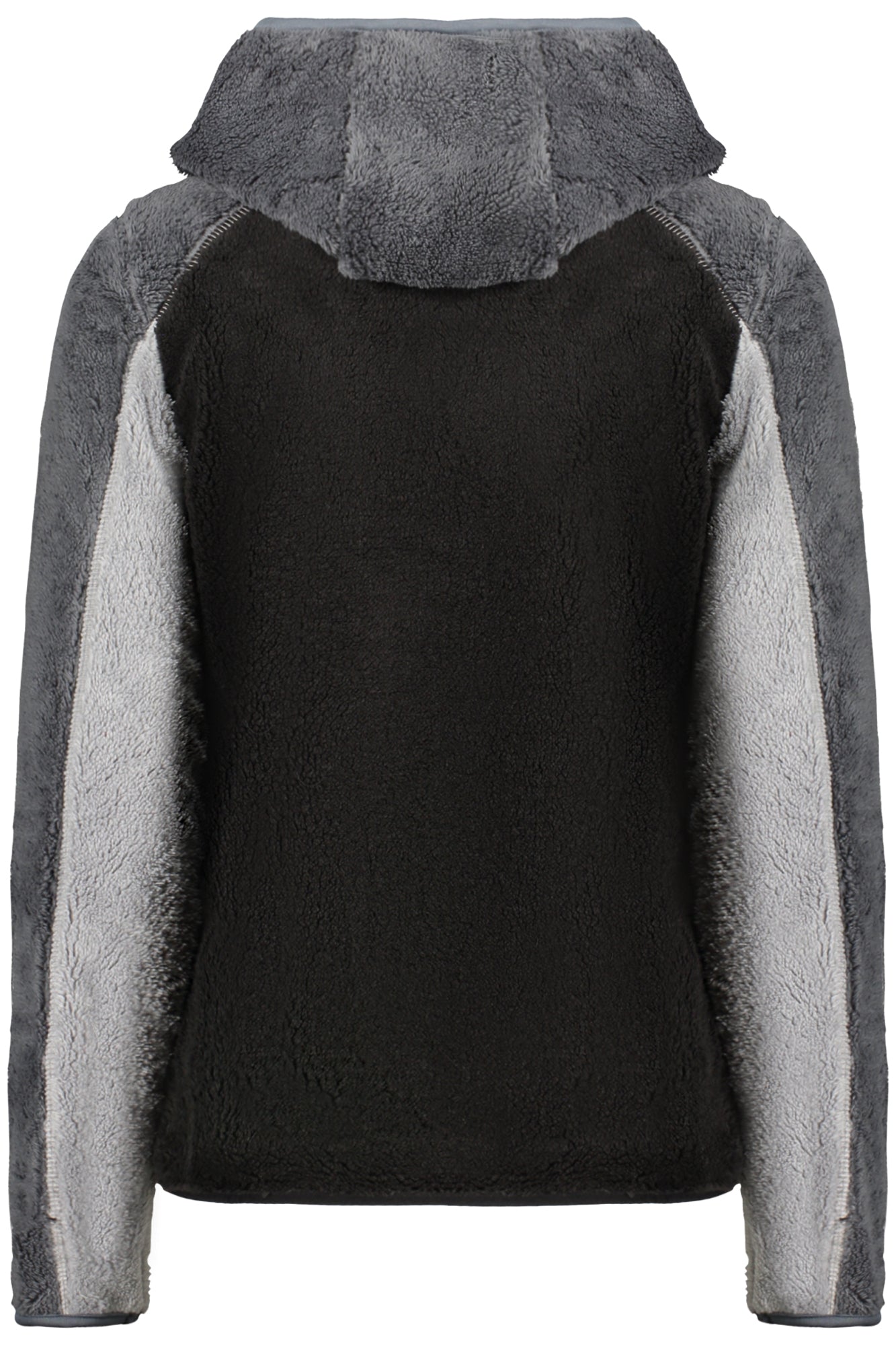 XXX849904_NEBLACK – Damen Langarm-Hoodie: Gefüttert, 3 Taschen, Kontrastdetails – Größe: S, M, L, XL, 2XL – Farbe: Nero