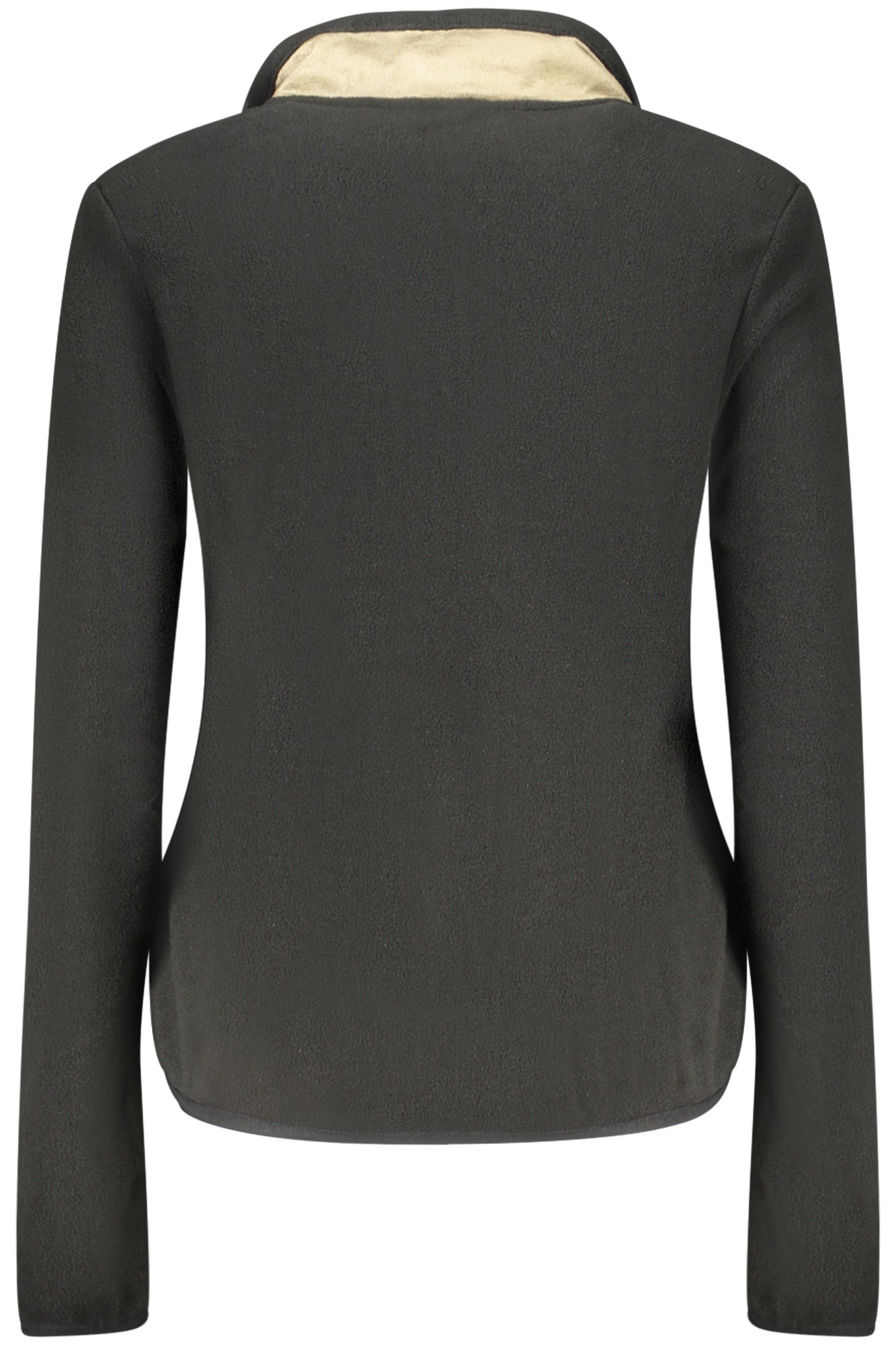 859906_NEBLACK – Damen Langarm-Fleeceshirt mit Brusttasche und Reißverschluss - Schwarz – Größe: S, M, L, XL, 2XL – Farbe: Nero