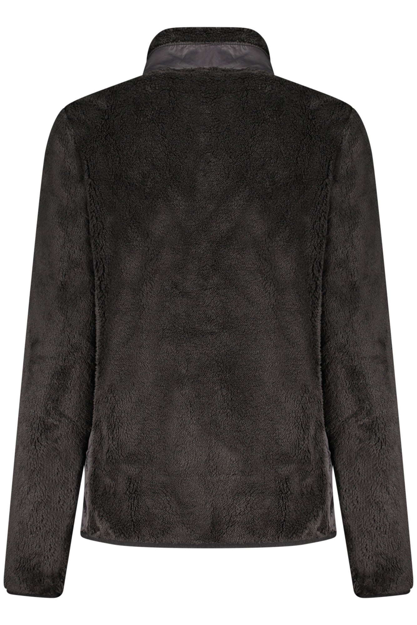 859902_NEBLACK – Damen-Sweatshirt Schwarz: Plüsch, Taschen & Kontrastdetails – Größe: S, M, L, XL, 2XL – Farbe: Nero