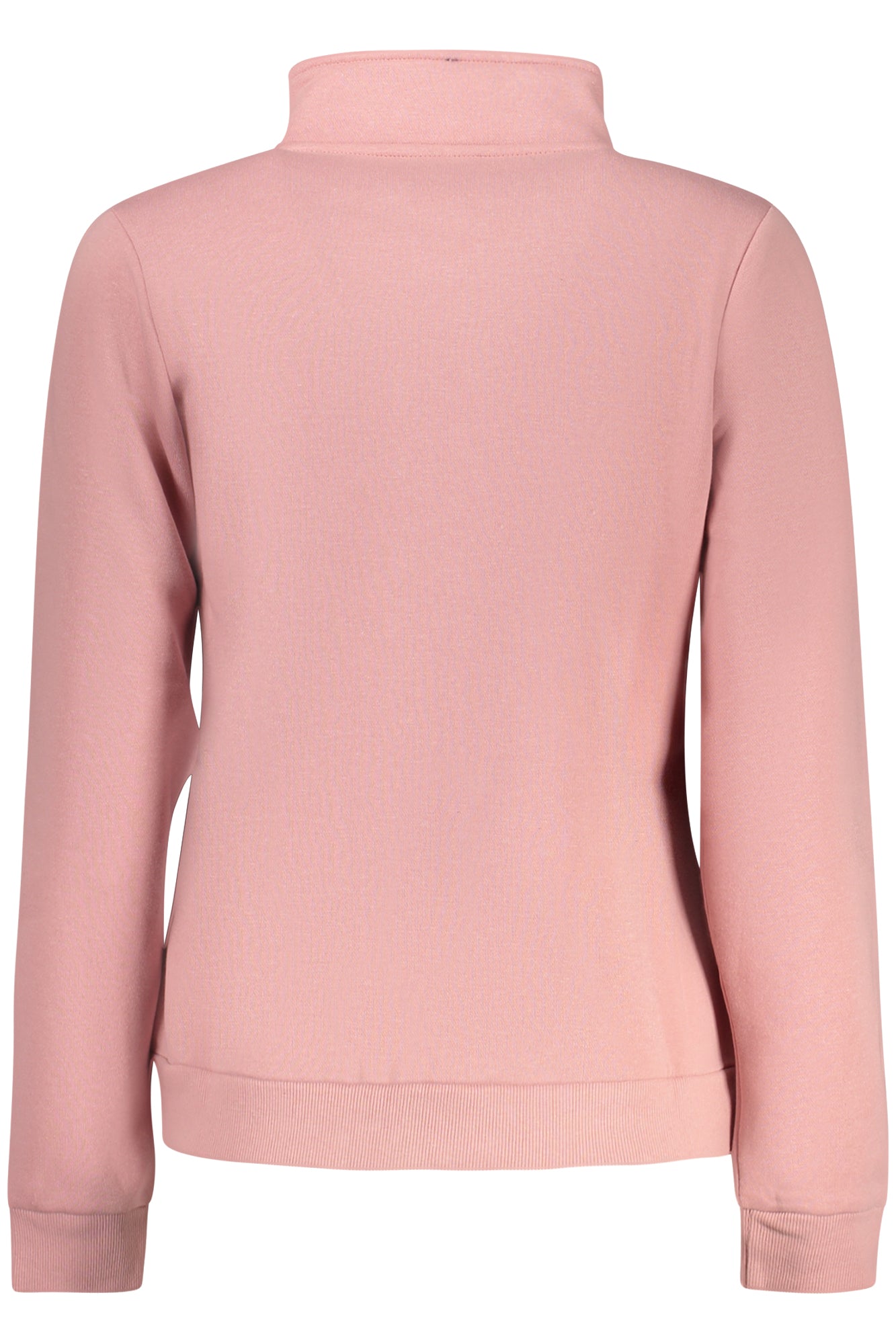 859001_RSROSANT – Damen Langarm-Sweatshirt Rosa mit Applikation und Reißverschluss – Größe: S, M, L, XL, 2XL – Farbe: Rosa
