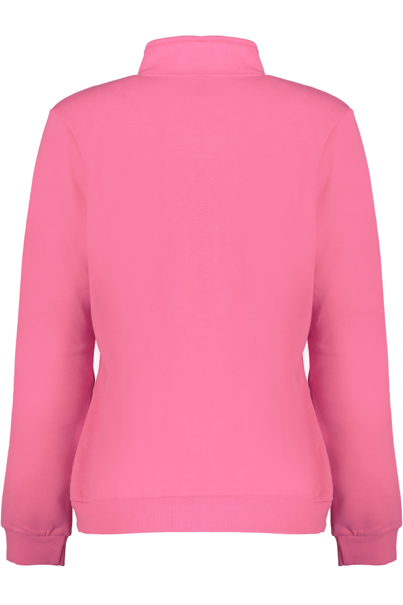 849905_RSNEWFUX – Stylisches Damen Sweatshirt Rosa - Fleece, Reißverschluss, Applikation – Größe: S, M, L, XL – Farbe: Rosa