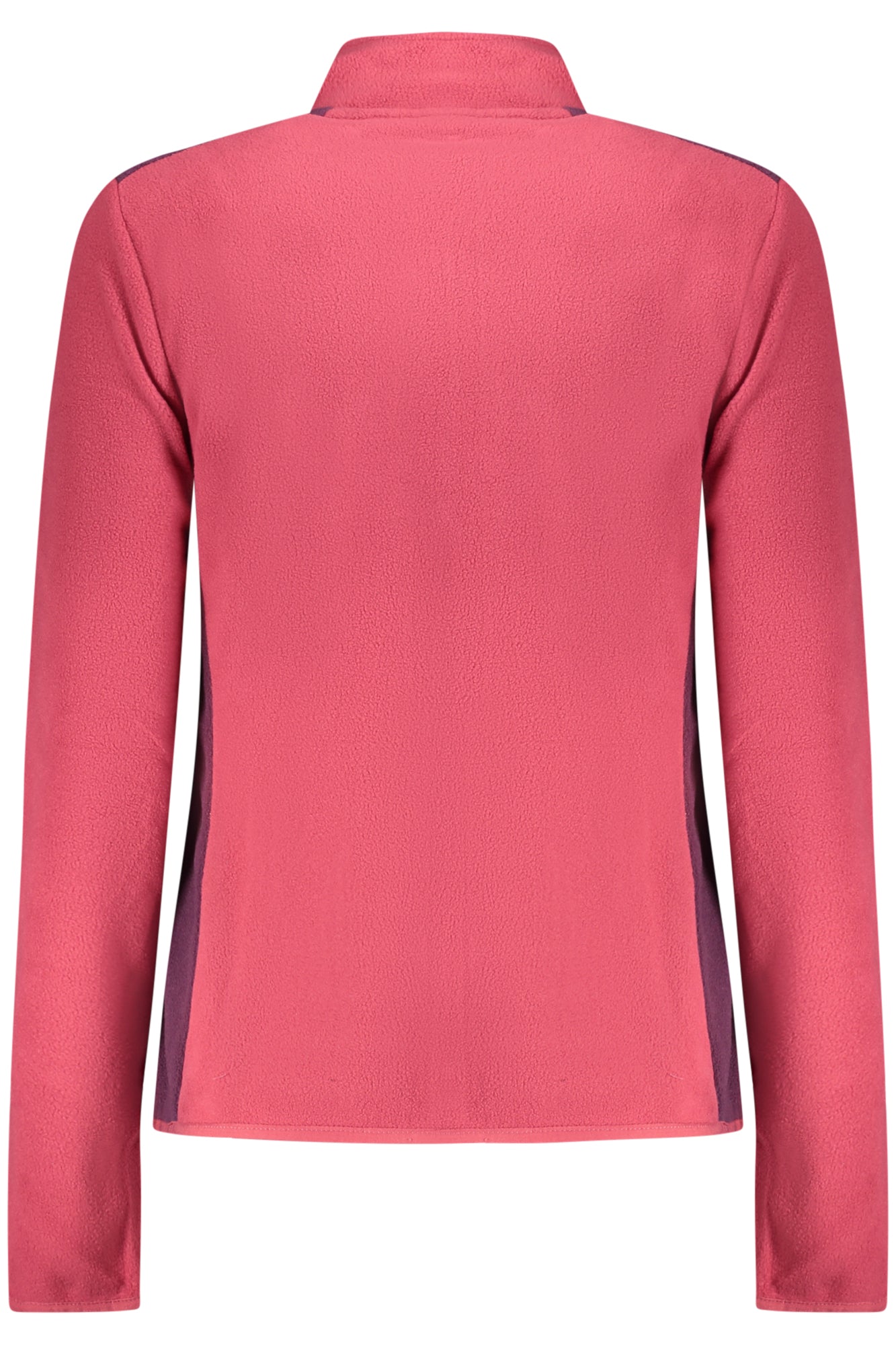 849910_RSCILIEG – Damen Rosa Sweatshirt aus Fleece mit Reißverschluss und Kontrastdetails – Größe: S, M, L, XL, 2XL – Farbe: Rosa