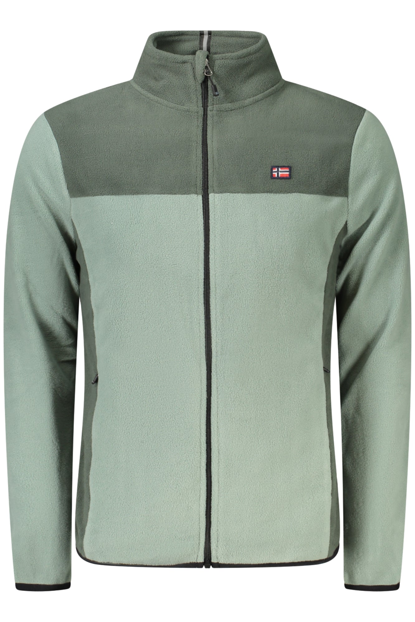 849522_VESNIPER – Damen Sweatjacke Grün Langarm-Fleece mit Reißverschlusstaschen – Größe: S, M, L, XL, 2XL, 3XL – Farbe: Verde