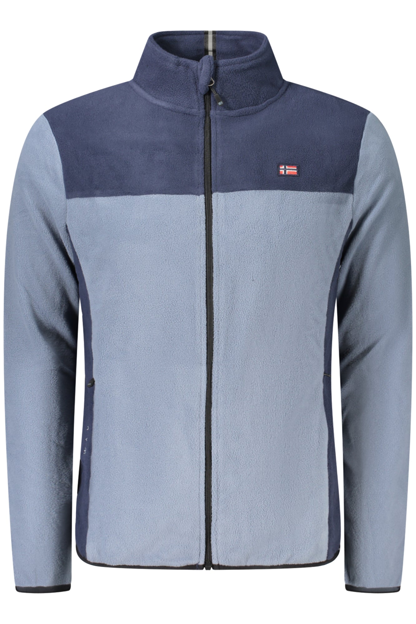 849522_AZTYPHOO – Herren Sweatshirt Blau: Langarm Fleece, Taschen & Stickerei – Größe: S, M, L, XL, 2XL, 3XL – Farbe: Azzurro