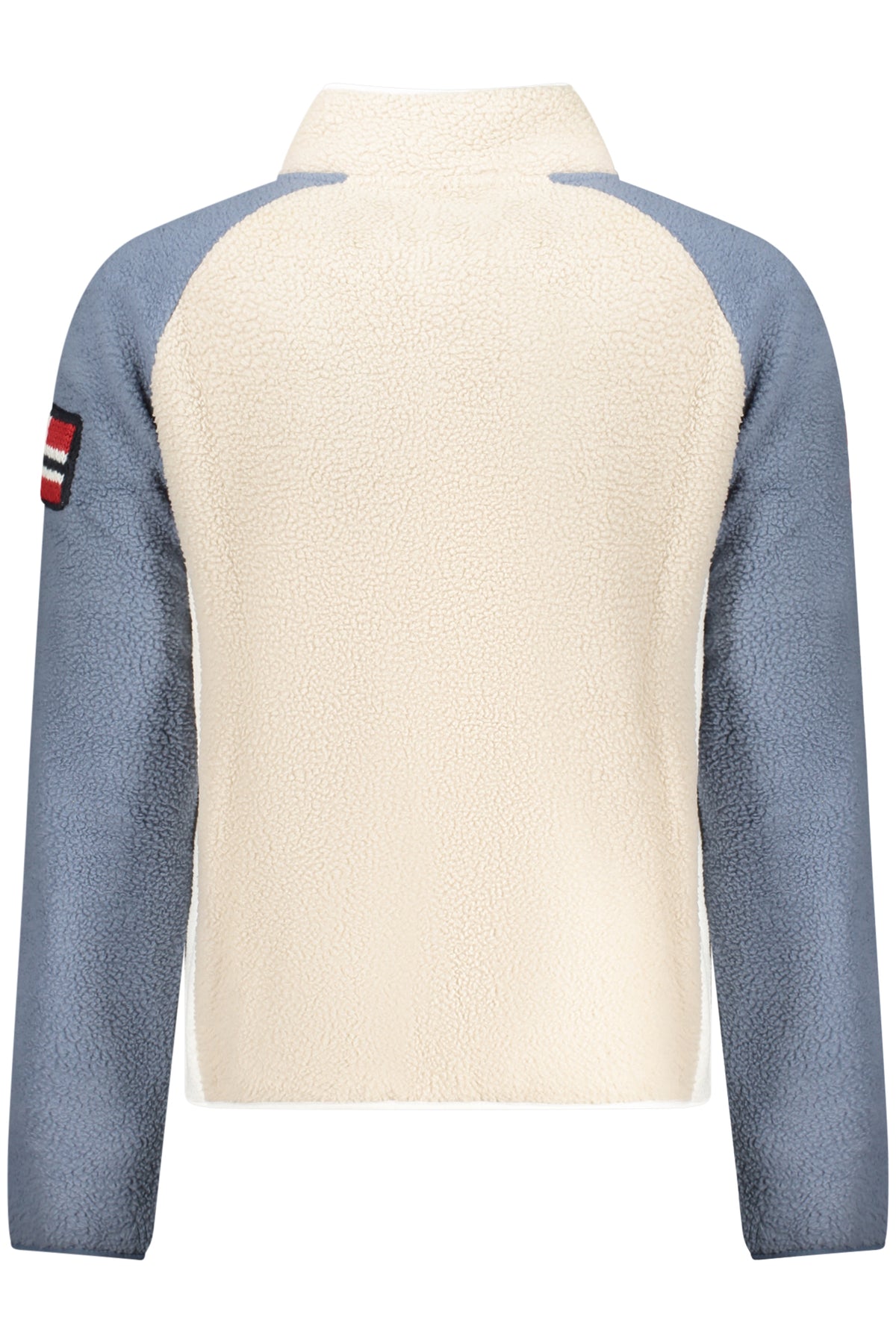 859503_BEROPE – Herren Fleece-Sweatshirt Beige mit Reißverschluss und Kontrastdetails – Größe: S, M, L, XL, 2XL, 3XL – Farbe: Beige