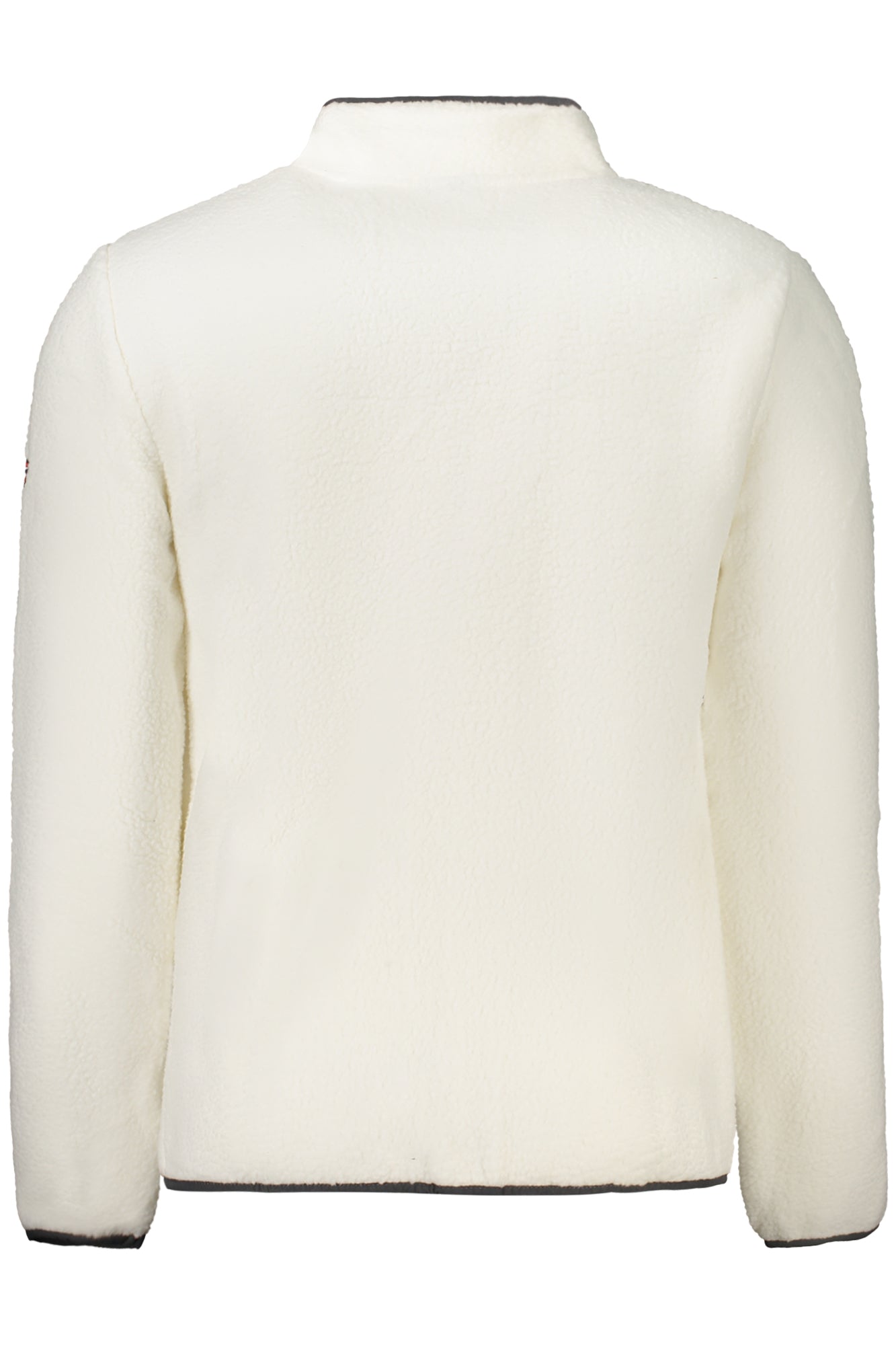 839506_BIOFFWHI – Herren Sweatshirt Weiß mit Reißverschluss & Kontrastdetails – Größe: S, M, L, XL, 2XL, 3XL – Farbe: Bianco