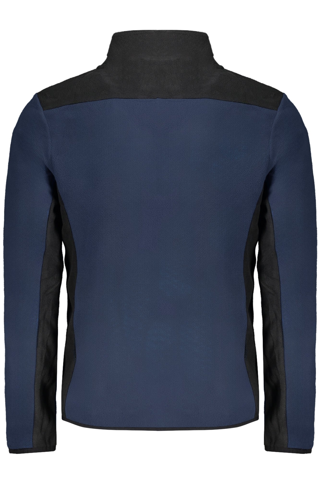 849522_BLNAVY – Herren Zip-Sweatshirt Blau aus Fleece mit Kontrastdetails & Stickerei – Größe: M, L, XL, 2XL – Farbe: Blu