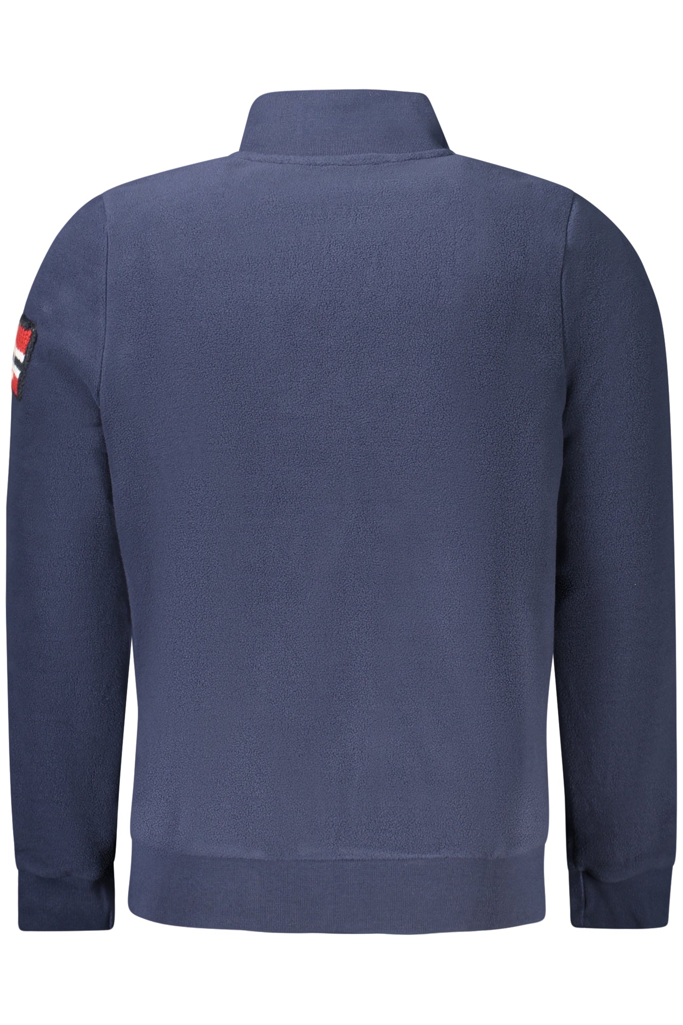 859532_BLNAVY – Herren Fleecepullover Blau mit Reißverschluss und Stickerei – Größe: S, M, L, XL, 2XL, 3XL – Farbe: Blu