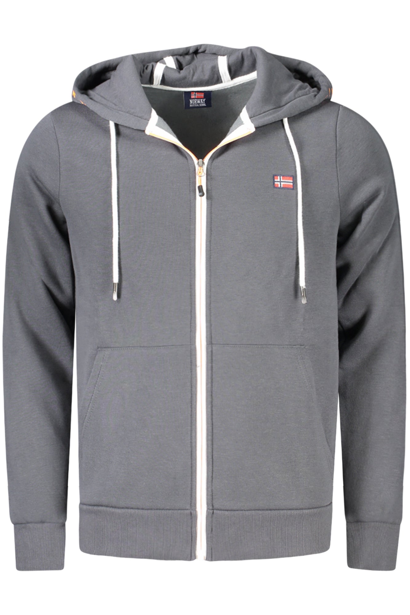 849455_GRREVENT – Graues Norwegen 1963 Herren Sweatshirt mit Reißverschluss, Kapuze – Größe: L, XL, 2XL, M – Farbe: Grigio