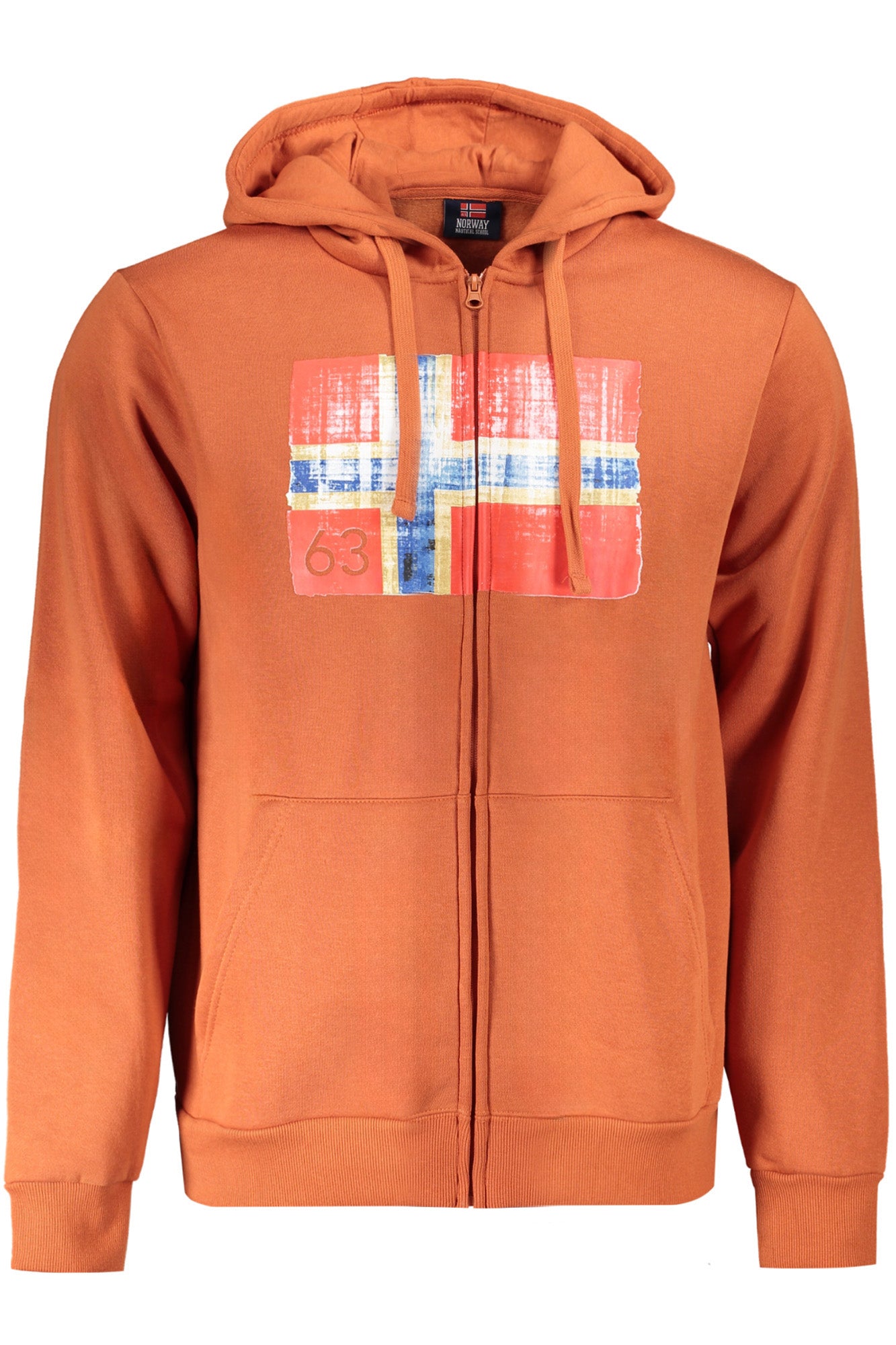 849444_MARUST – Herren Kapuzen-Sweatshirt Braun mit Reißverschluss und Taschen – Größe: M, L, XL, 2XL – Farbe: Marrone