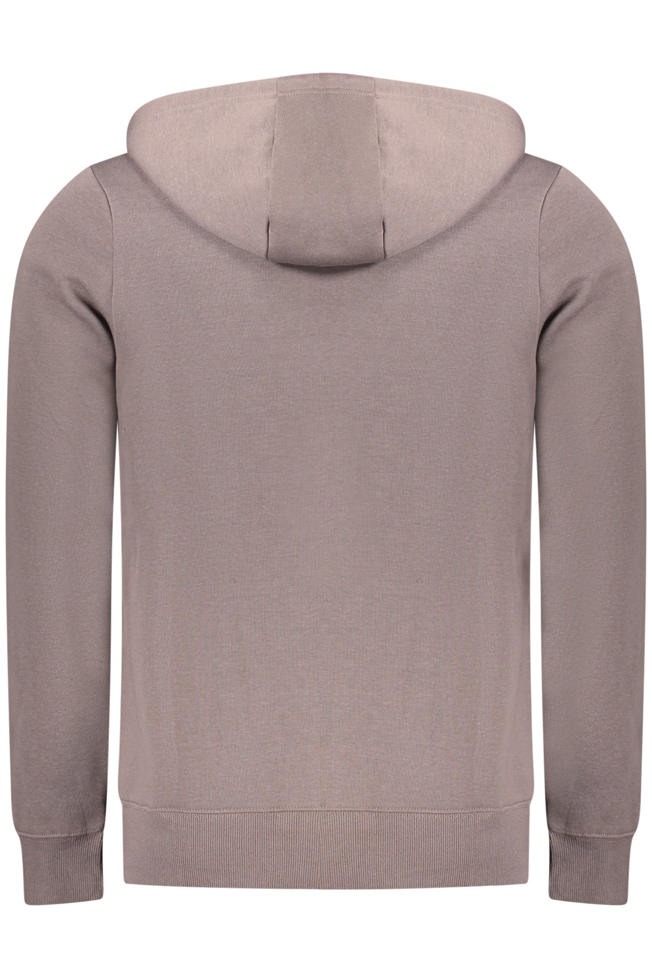849442_MAFALCON – Flauschiger Herren Kapuzenpullover mit Stickerei und Reißverschlusstaschen – Größe: S, M, L, XL, 2XL, 3XL – Farbe: Marrone