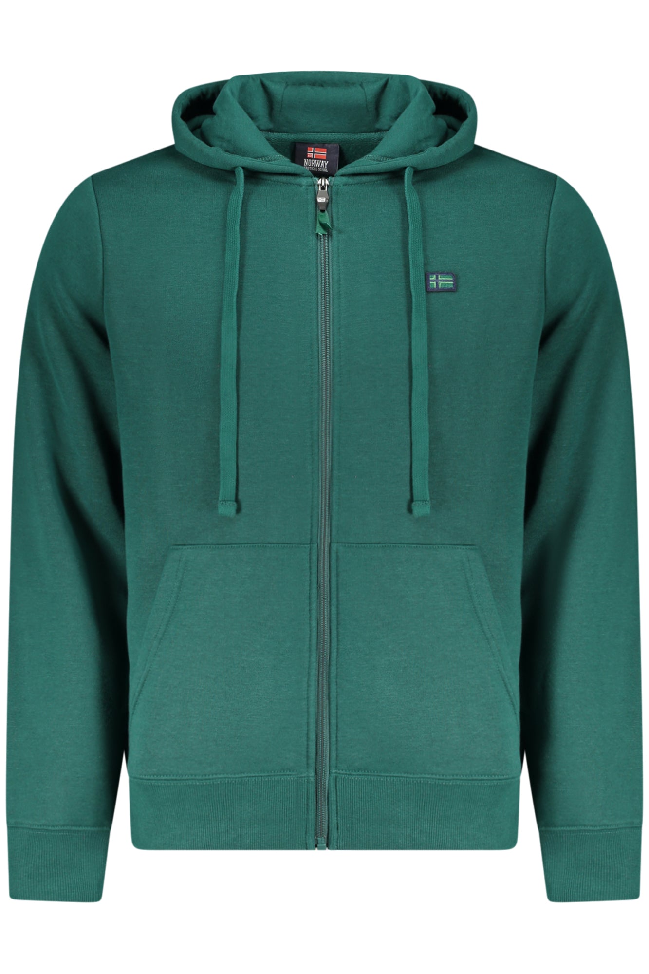859462_VEALPINE – Gefüttertes Herren Sweatshirt mit Kapuze & Taschen – Grün Zip Hoodie – Größe: S, M, L, XL, 2XL, 3XL – Farbe: Verde