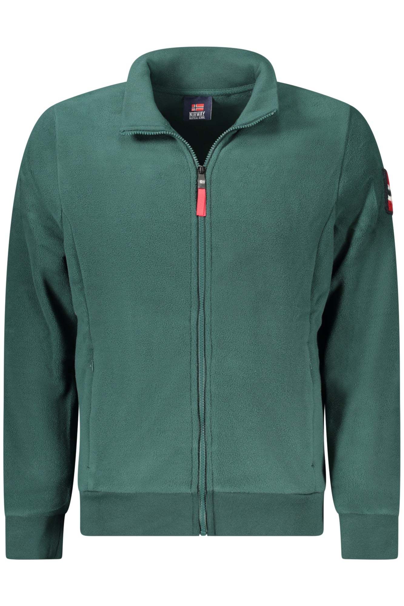 859532_VEALPINE – Grünes Herren Zip-Up Sweatshirt mit Stickerei und Taschen – Größe: S, M, L, XL, 2XL, 3XL – Farbe: Verde