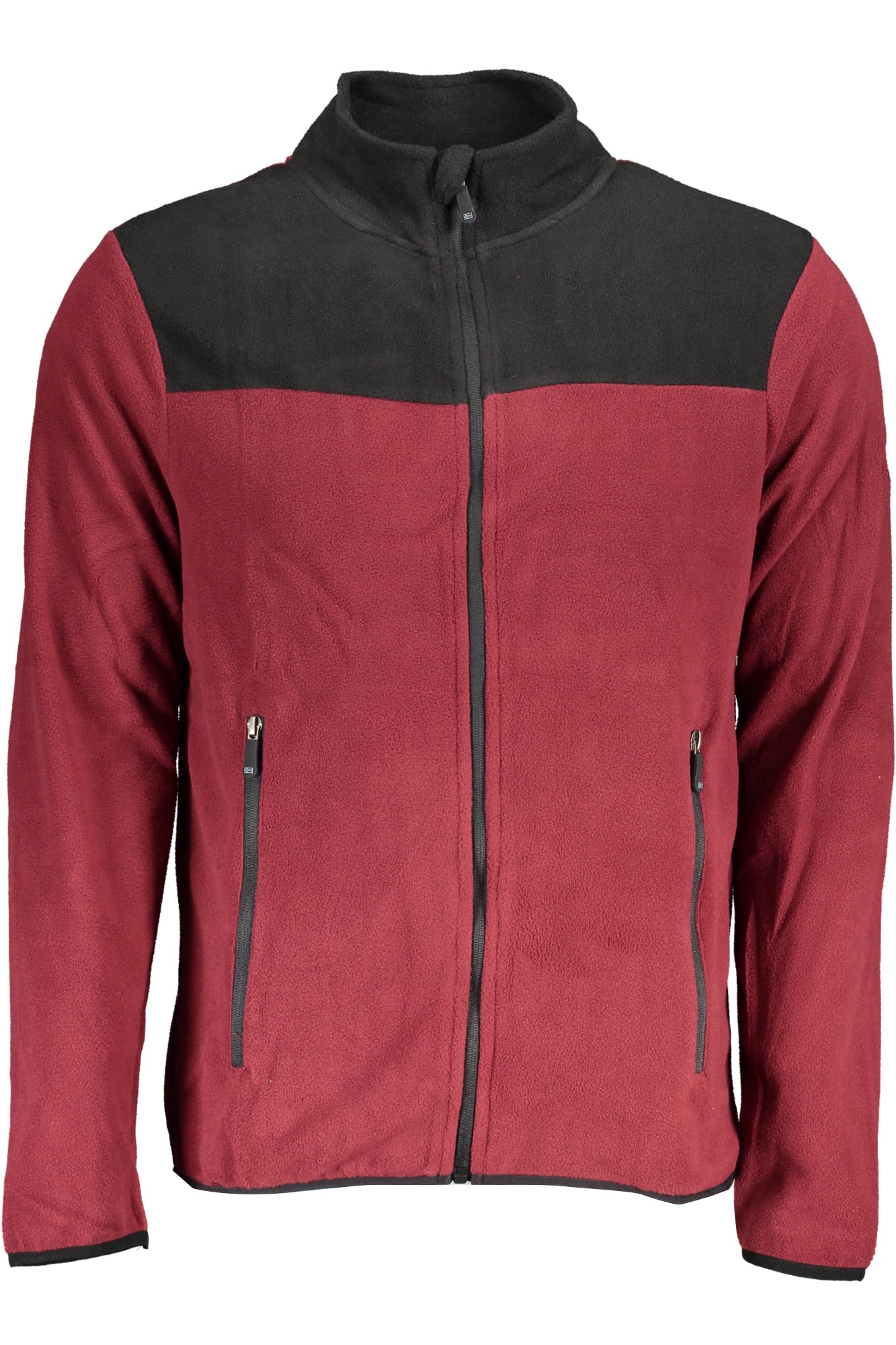 139546_VIMERLOT – Lila Herren-Fleece-Sweatshirt mit Reißverschluss und Kontrastdetails – Größe: L, XL, 2XL, M – Farbe: Viola