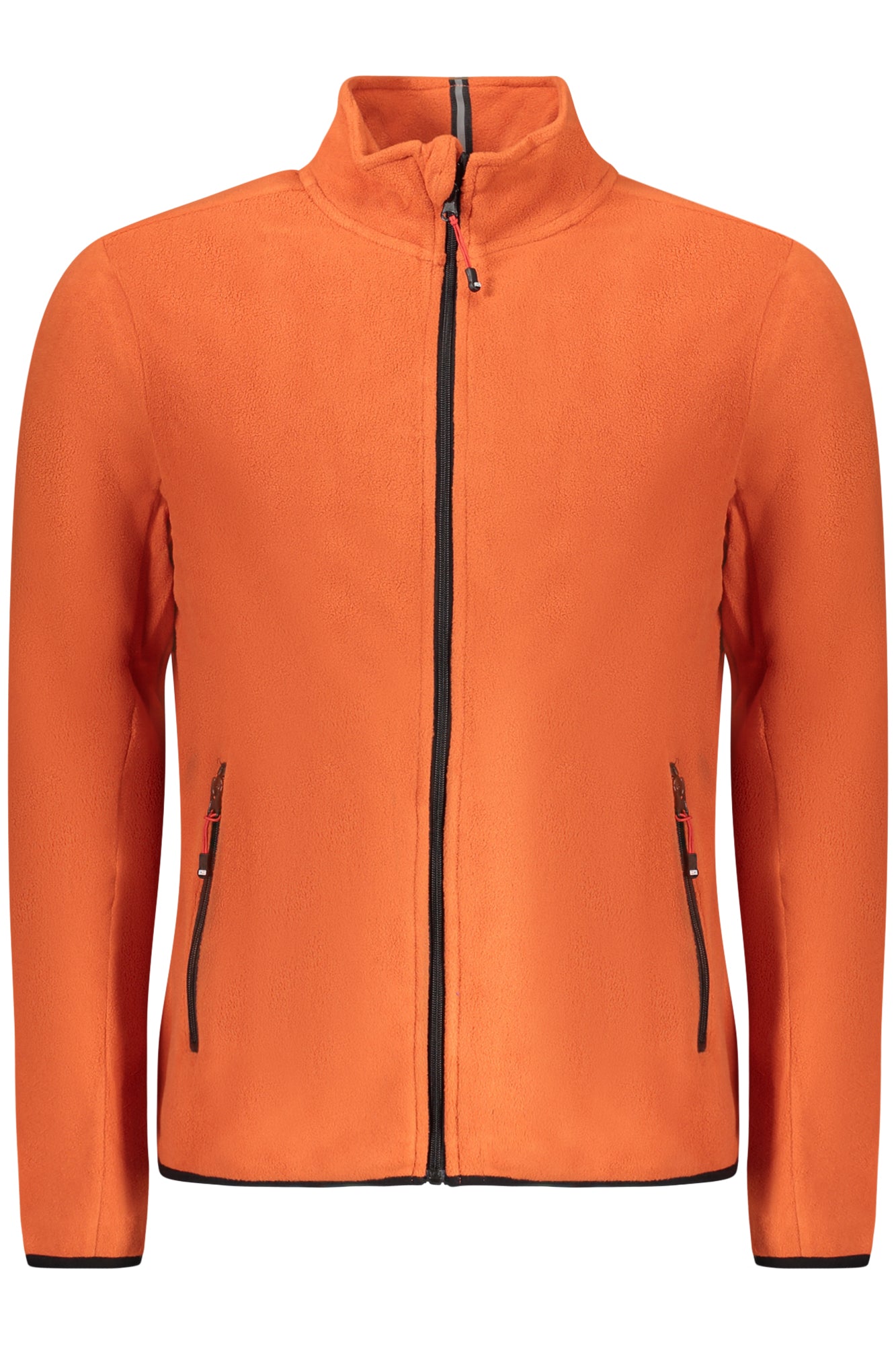 849543_ARRUSTY – Herren Fleece Langarmshirt mit Reißverschluss und Taschen - Orange – Größe: S, M, L, XL, 2XL, 3XL – Farbe: Arancione