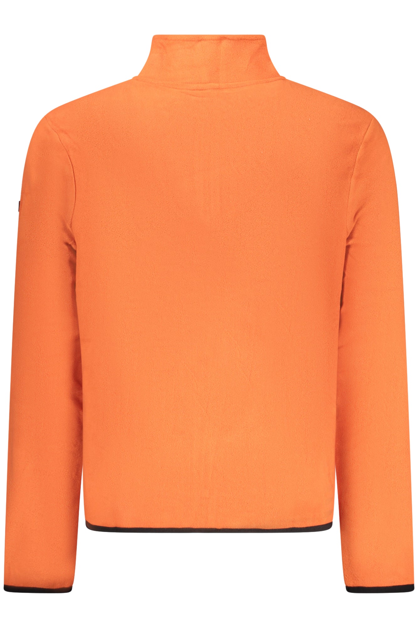 859540_ARRUSTY – Langarm Herren-Fleecepullover mit Reißverschluss in Orange & Kontrastdetails – Größe: S, M, L, XL, 2XL, 3XL – Farbe: Arancione