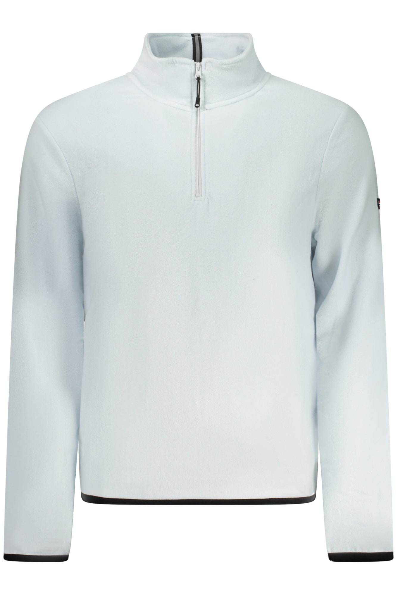 859540_AZICEBER – Herren Fleece-Langarmshirt mit Halbzip und Kontrastdetails – Größe: S, M, L, XL, 2XL, 3XL – Farbe: Azzurro
