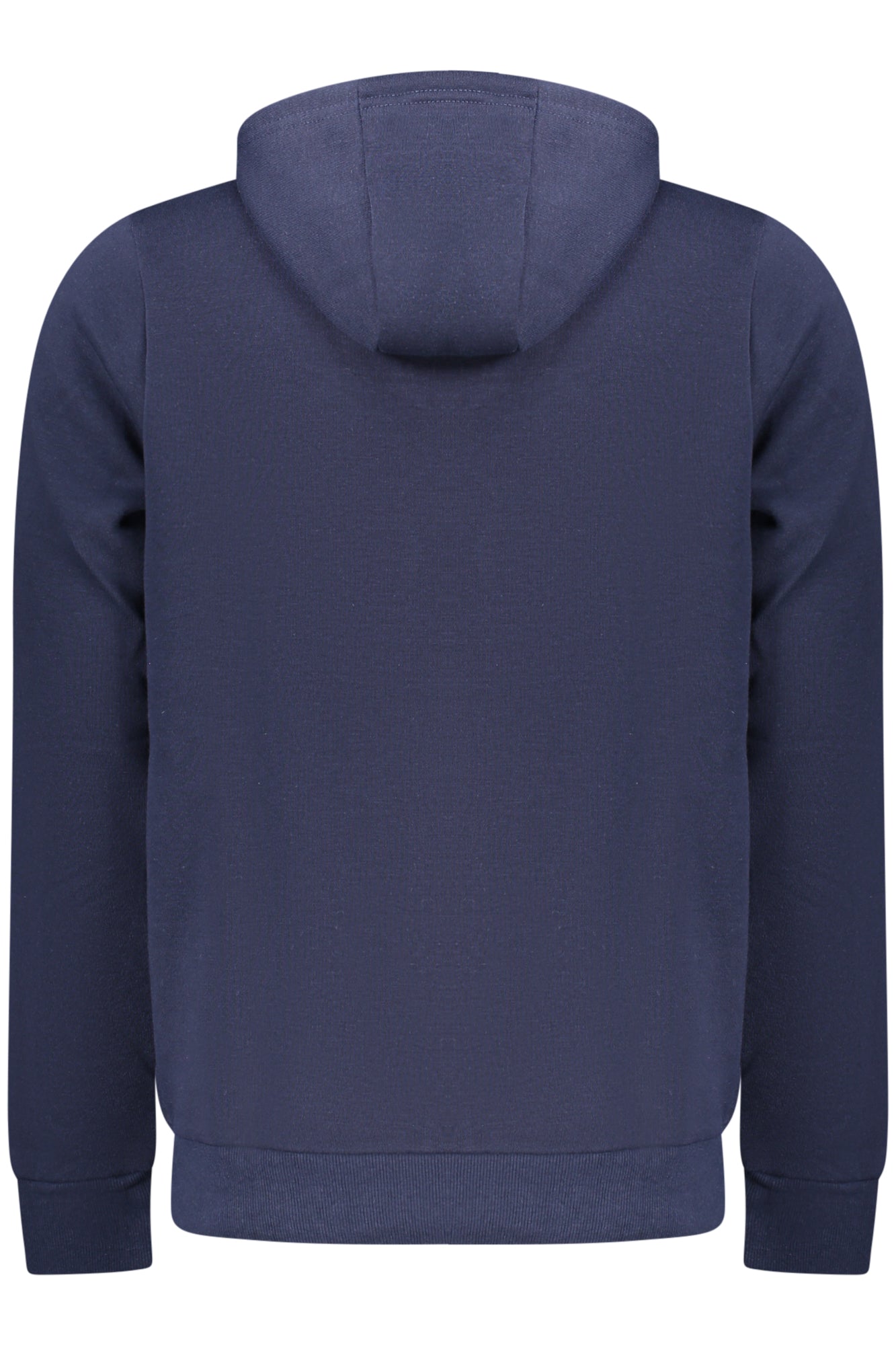 XXX849429_BLNAVY – Herren Hoodie: Gefüttert, Kängurutasche, Blau, Reiß- & Klettverschluss – Größe: M, L, XL, 2XL – Farbe: Blu