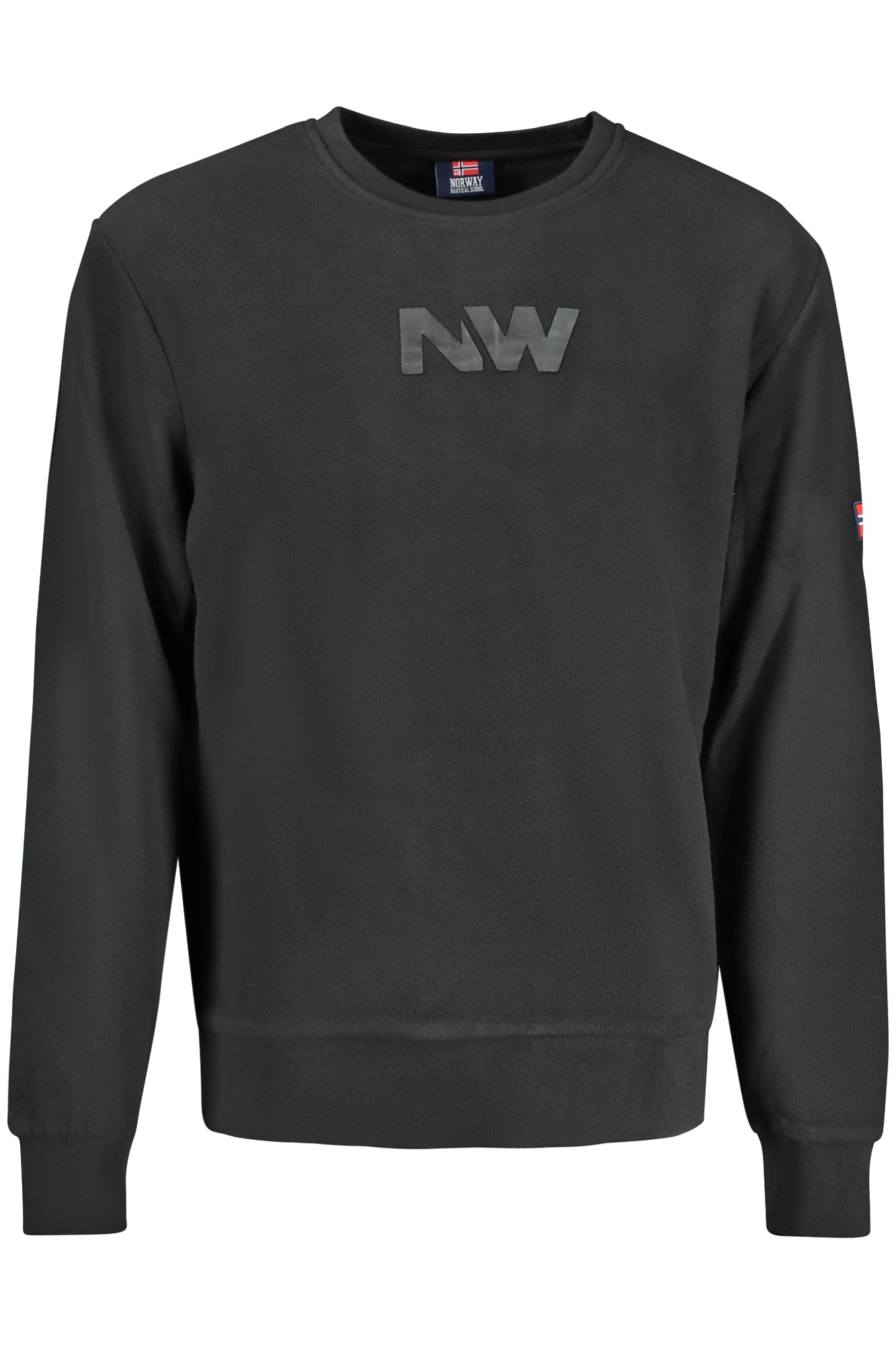 849530_NEBLACK – Schwarzes Herren-Fleece-Sweatshirt: Stilvoller Komfort aus Norwegen – Größe: M, L, XL, 2XL – Farbe: Nero